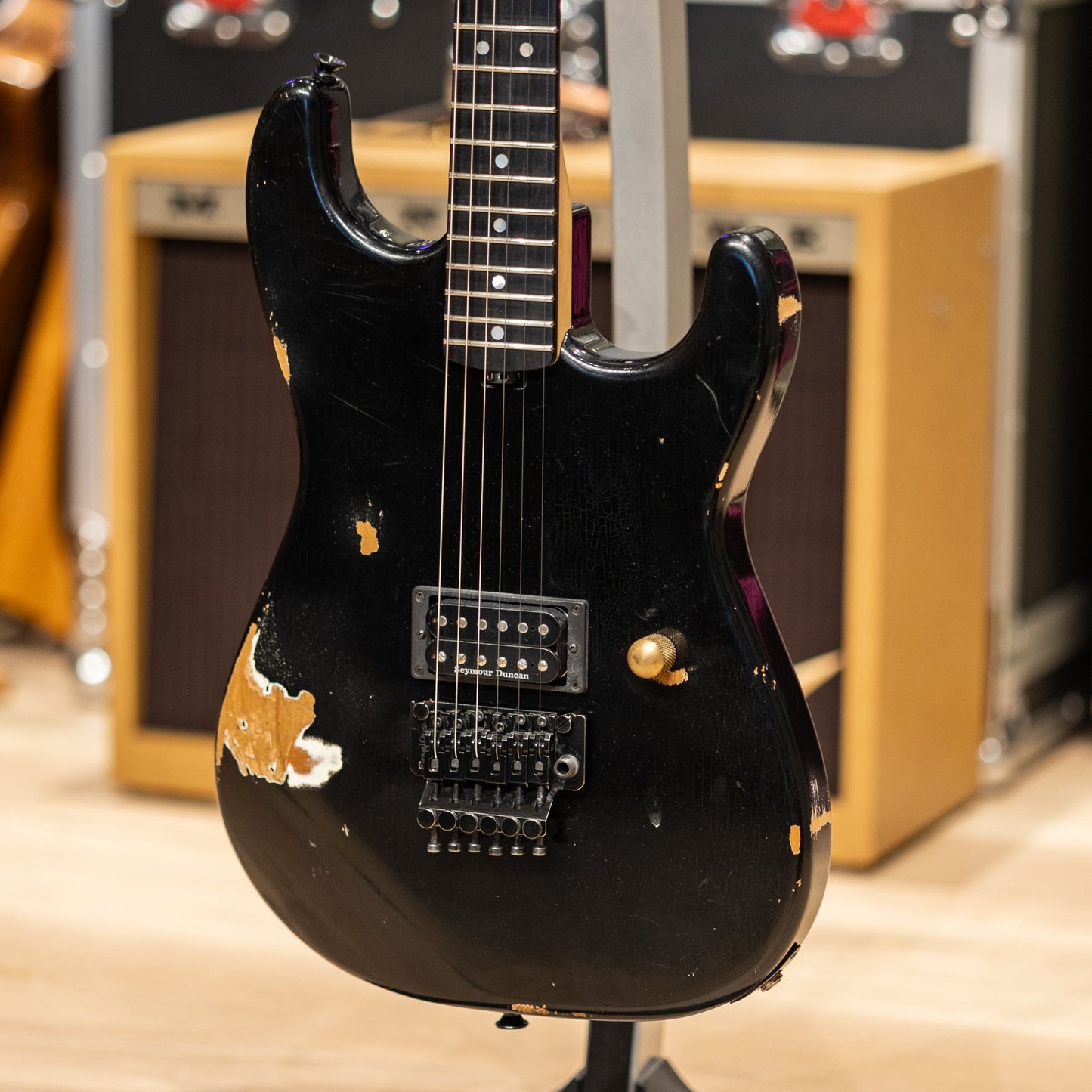 Charvel Custom Shop Masterbuilt Red Dave San Dimas 1H - Nitro Aged Black