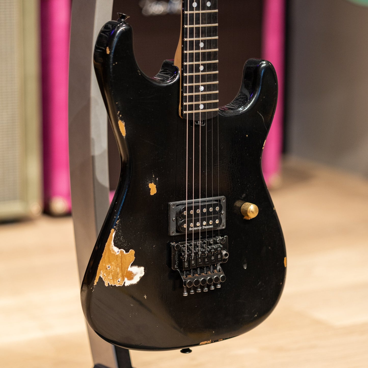 Charvel Custom Shop Masterbuilt Red Dave San Dimas 1H - Nitro Aged Black