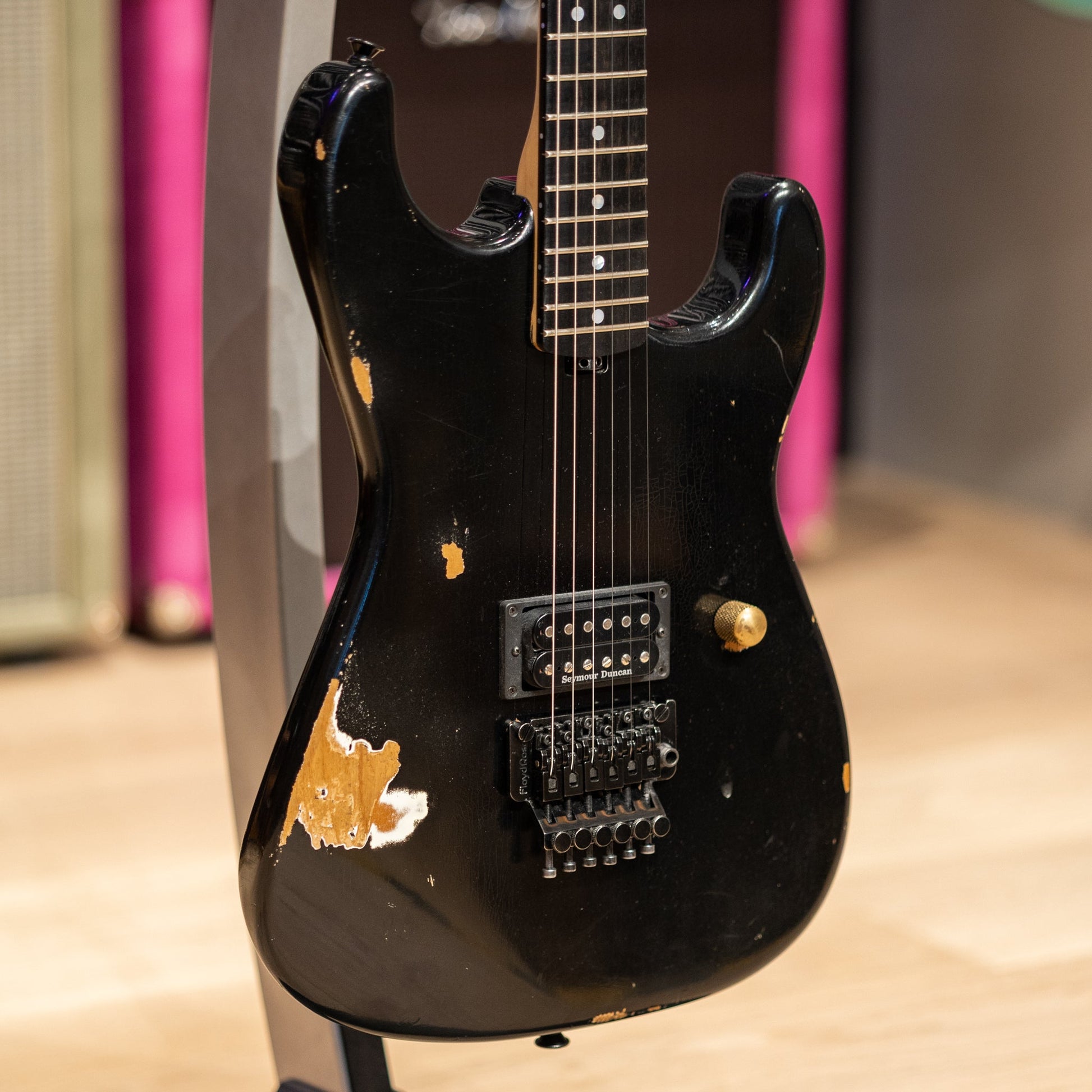 Charvel Custom Shop Masterbuilt Red Dave San Dimas 1H - Nitro Aged Black