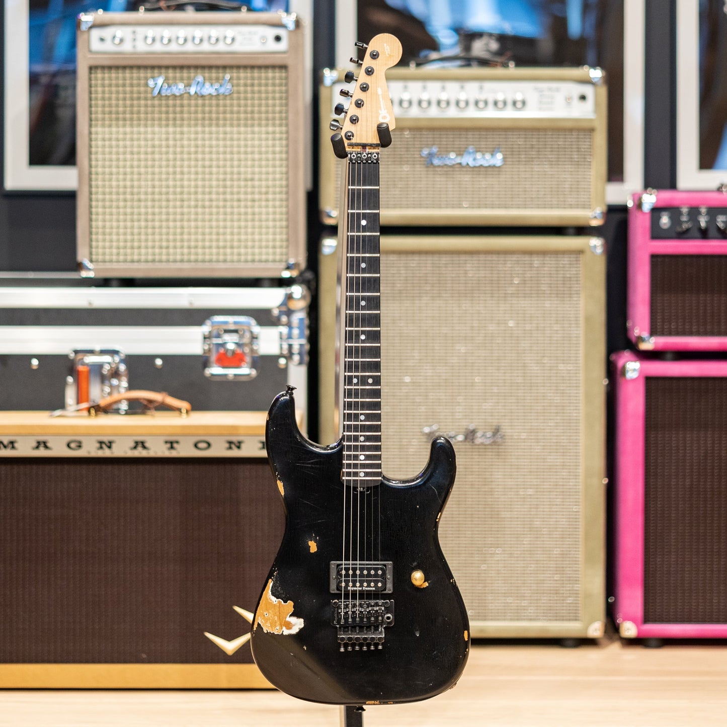Charvel Custom Shop Masterbuilt Red Dave San Dimas 1H - Nitro Aged Black