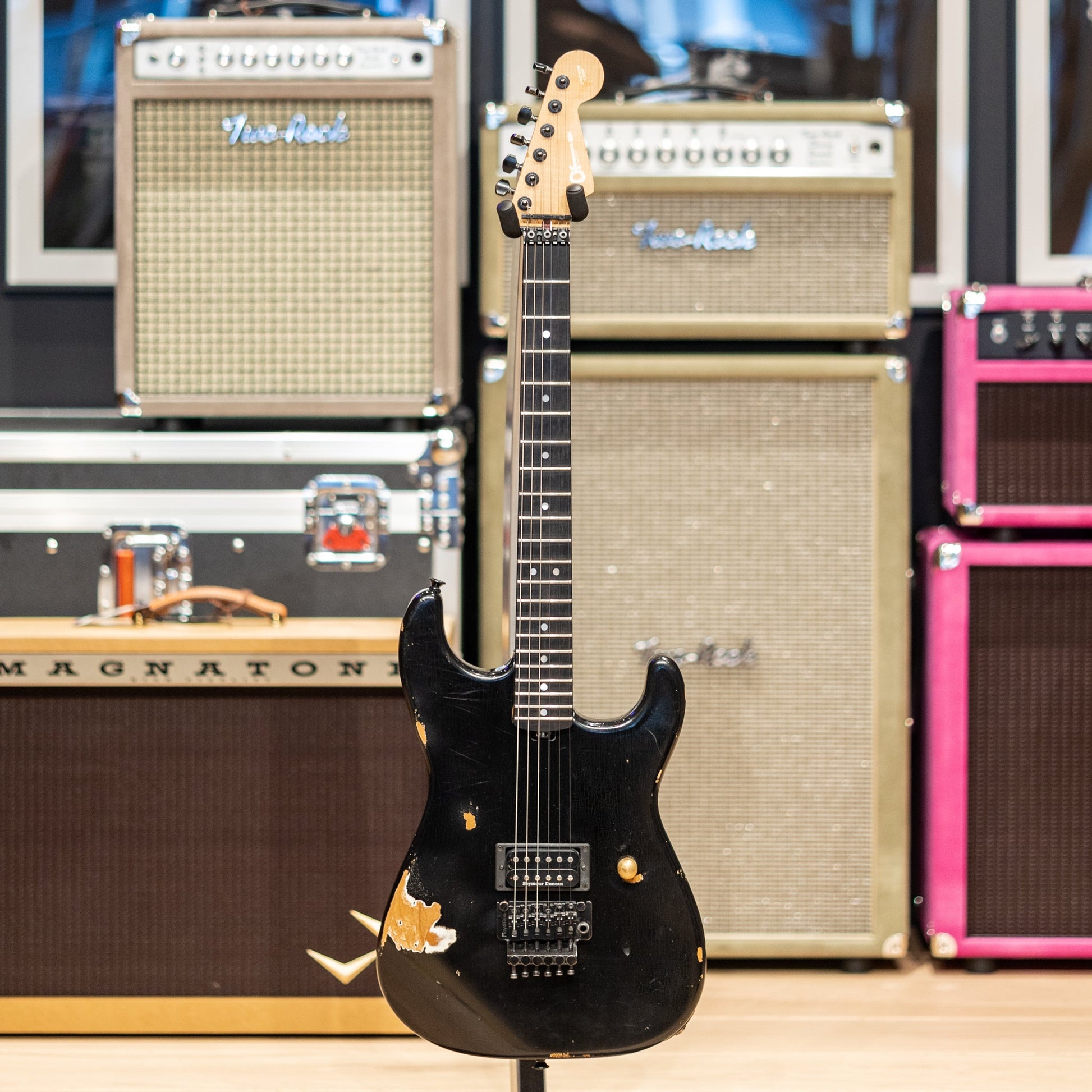 Charvel Custom Shop Masterbuilt Red Dave San Dimas 1H - Nitro Aged Black