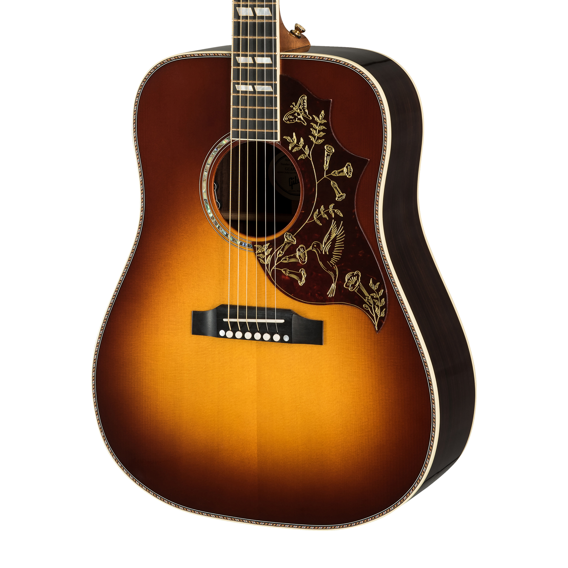 Gibson Custom Hummingbird Deluxe Rosewood, Left-Handed, Rosewood Burst
