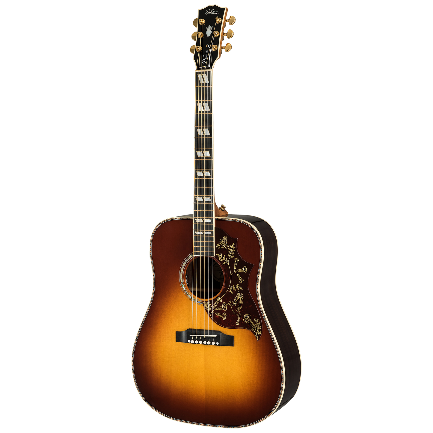 Gibson Custom Hummingbird Deluxe Rosewood, Left-Handed, Rosewood Burst