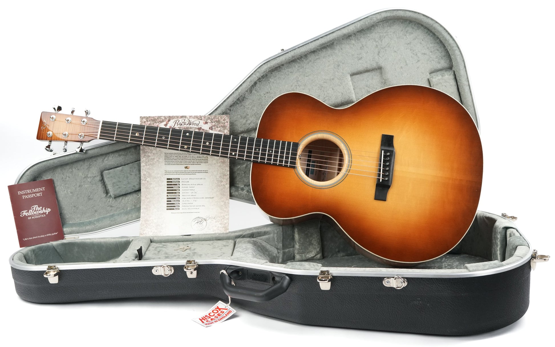 Rozawood Custom GA Flamed Maple Bearclaw Alpine Spruce