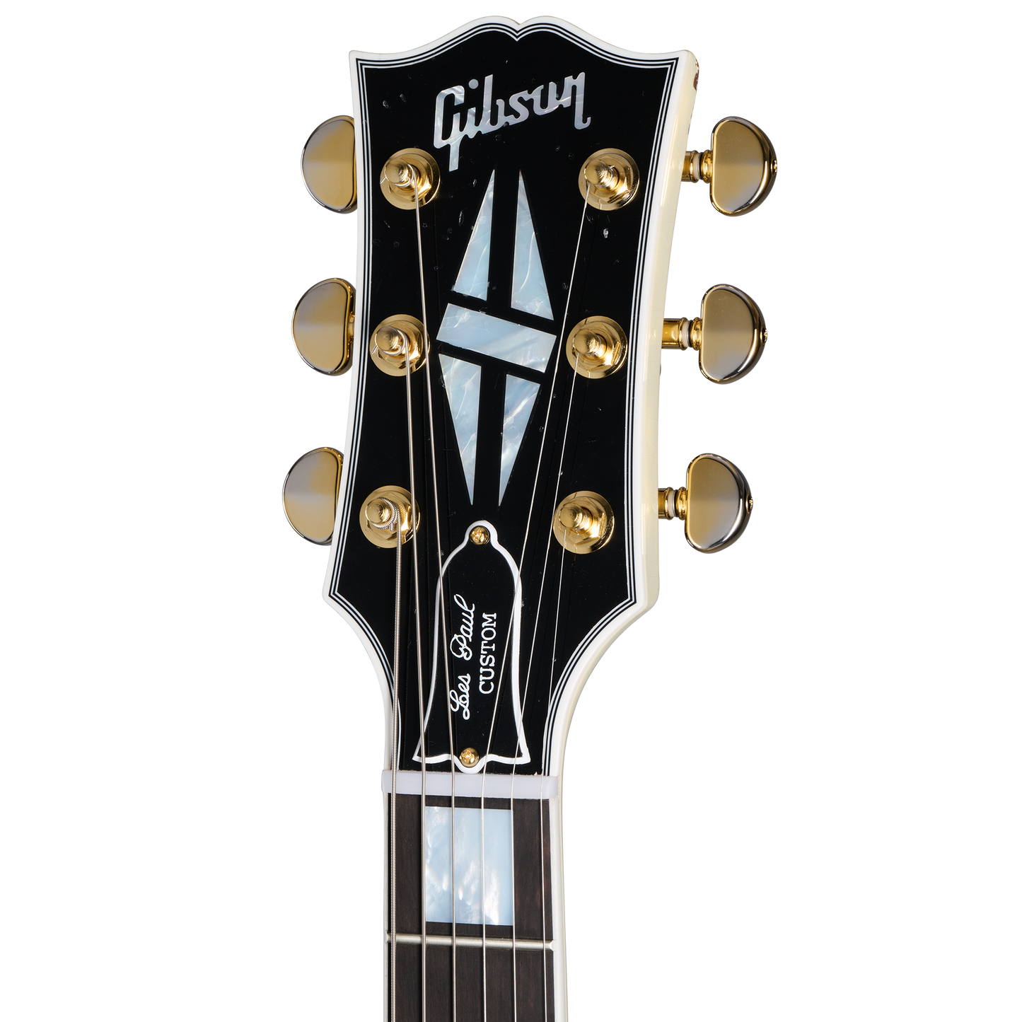 Gibson Custom 1962 Les Paul SG Custom Reissue with Ebony Block, Light Aged, Vintage White, Exclusive