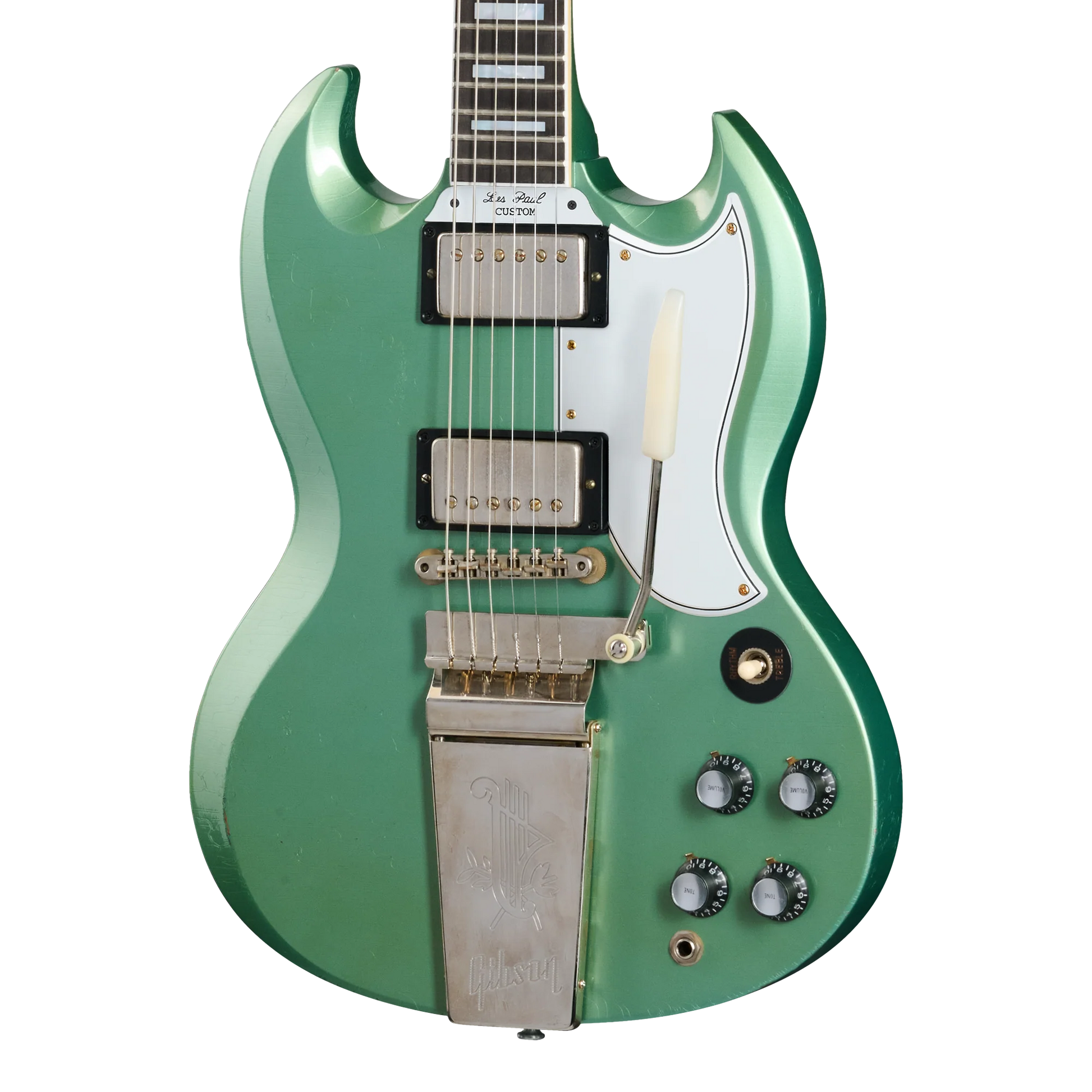 Gibson Custom 1963 Les Paul SG Custom Reissue, Light Aged, Inverness Green