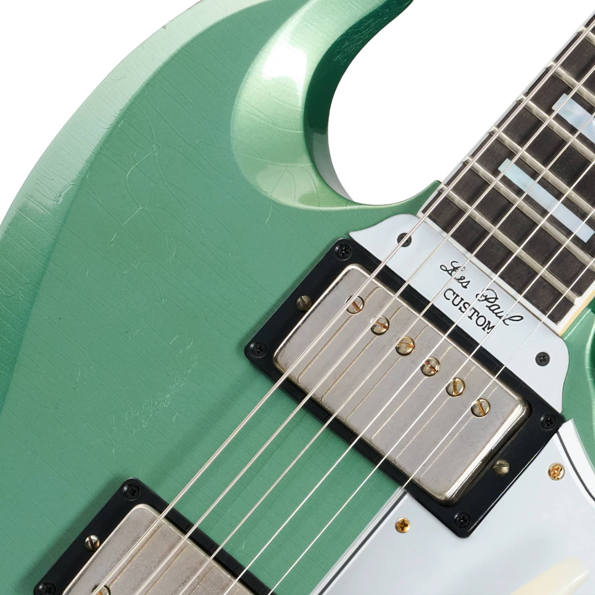 Gibson Custom 1963 Les Paul SG Custom Reissue, Light Aged, Inverness Green