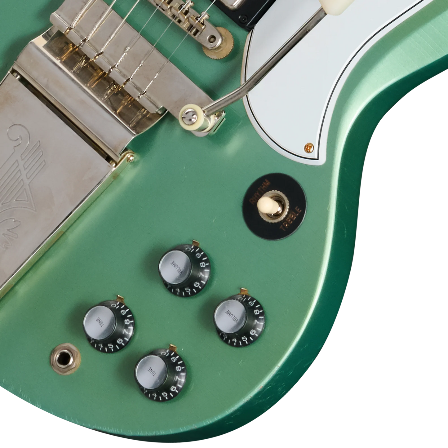 Gibson Custom 1963 Les Paul SG Custom Reissue, Light Aged, Inverness Green