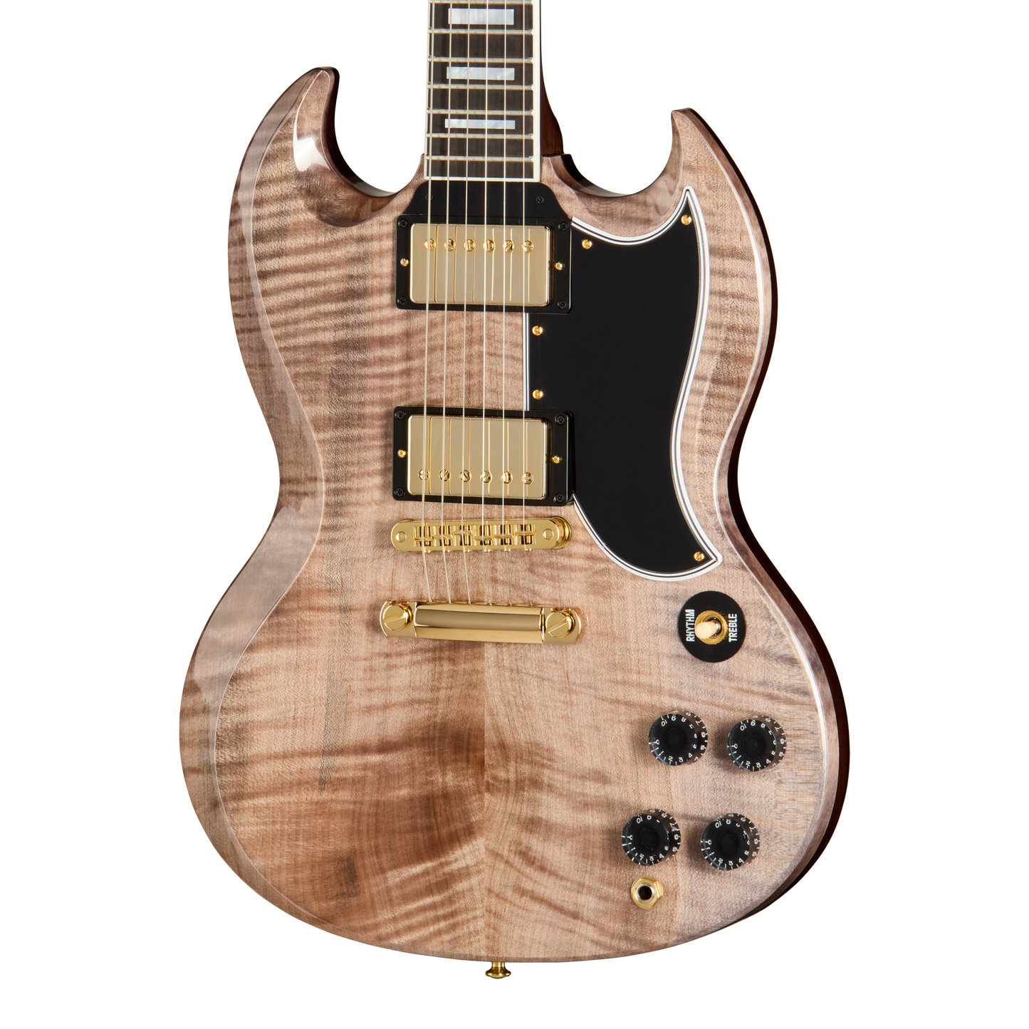 Gibson Custom SG Custom with Figured Maple Heartwood Top, Gloss, Light Charcoal