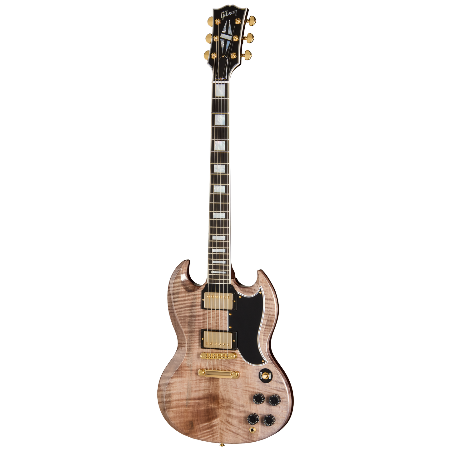 Gibson Custom SG Custom with Figured Maple Heartwood Top, Gloss, Light Charcoal