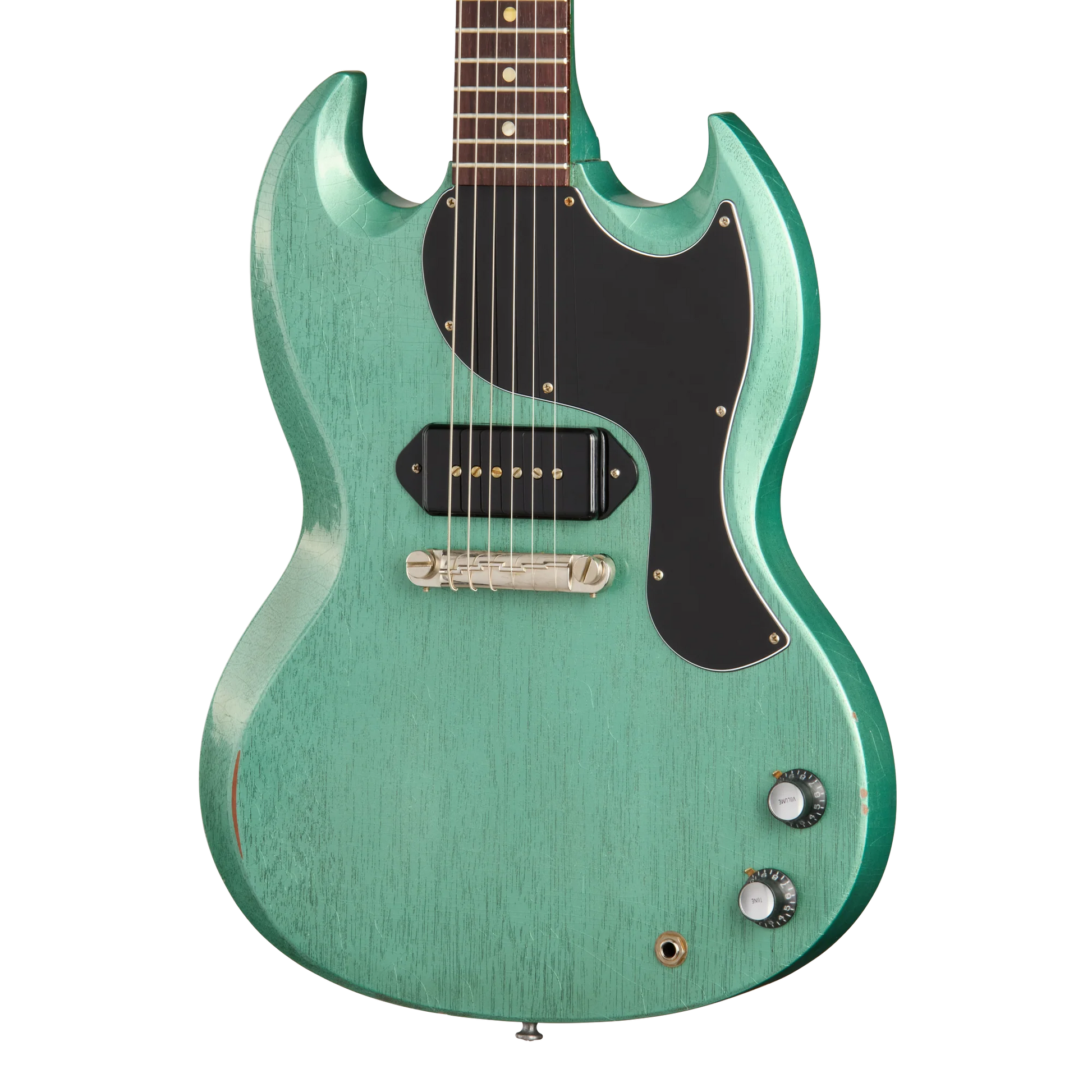 Gibson Custom 1963 Les Paul SG Junior Reissue, Light Aged, TV Inverness Green