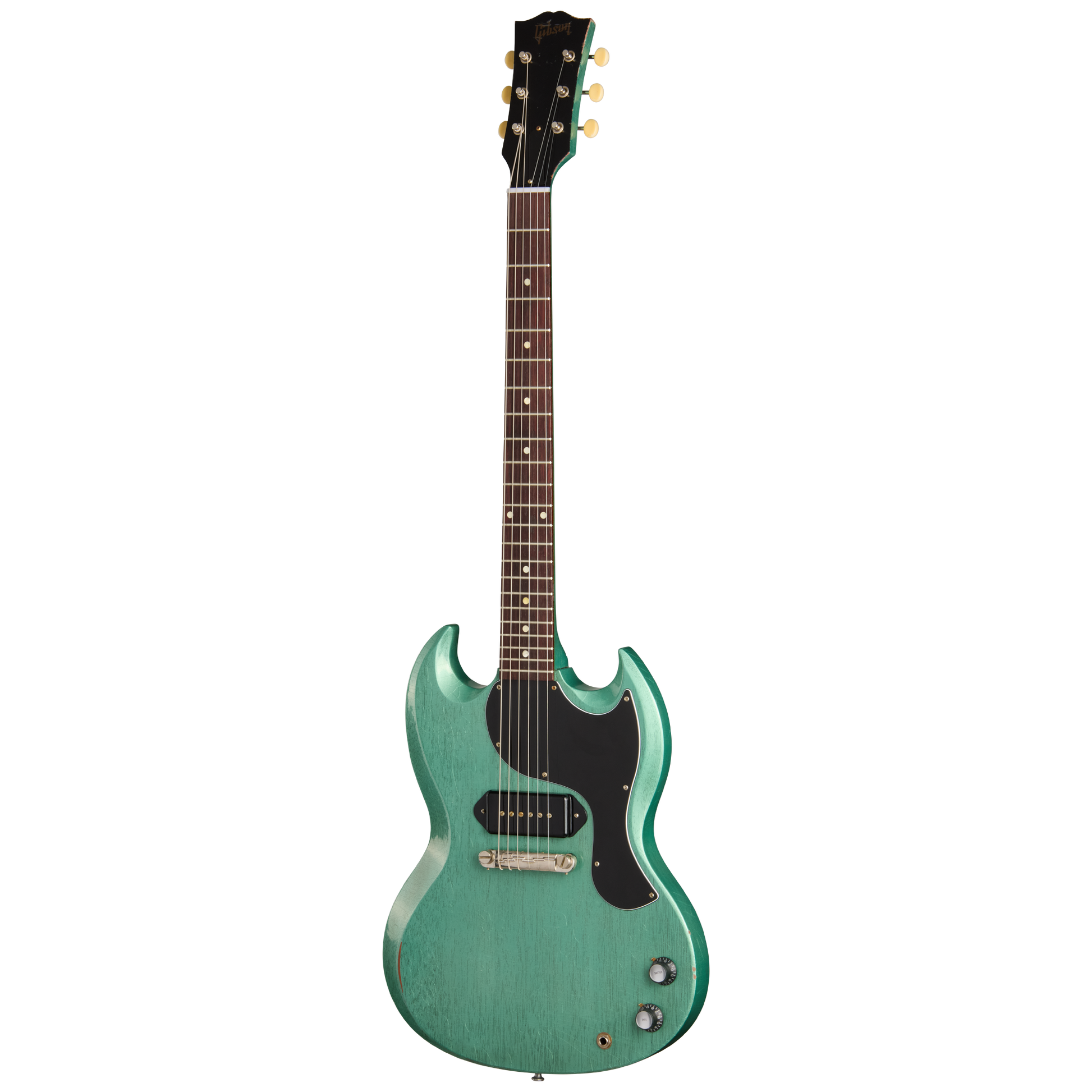 Gibson Custom 1963 Les Paul SG Junior Reissue, Light Aged, TV Inverness Green