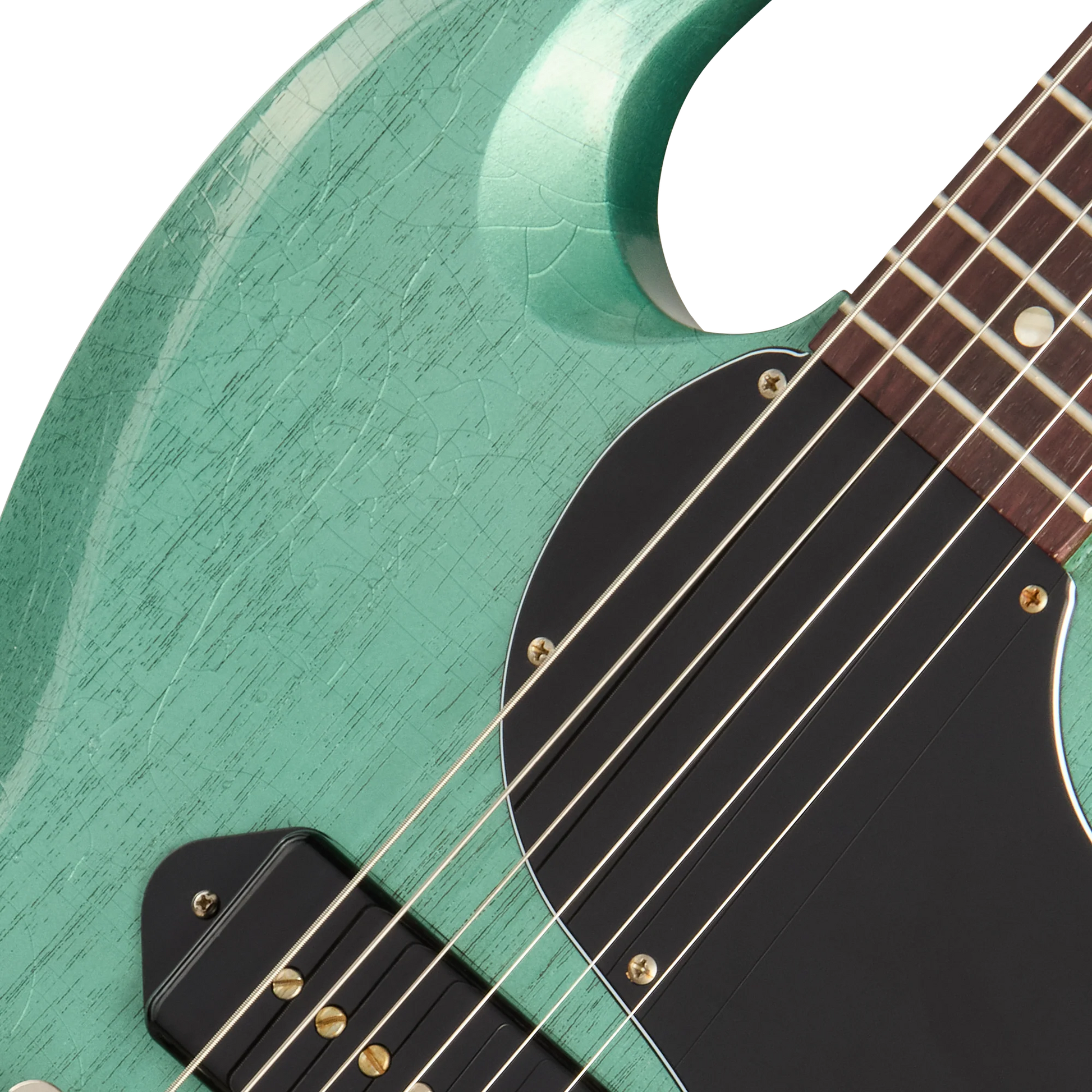 Gibson Custom 1963 Les Paul SG Junior Reissue, Light Aged, TV Inverness Green