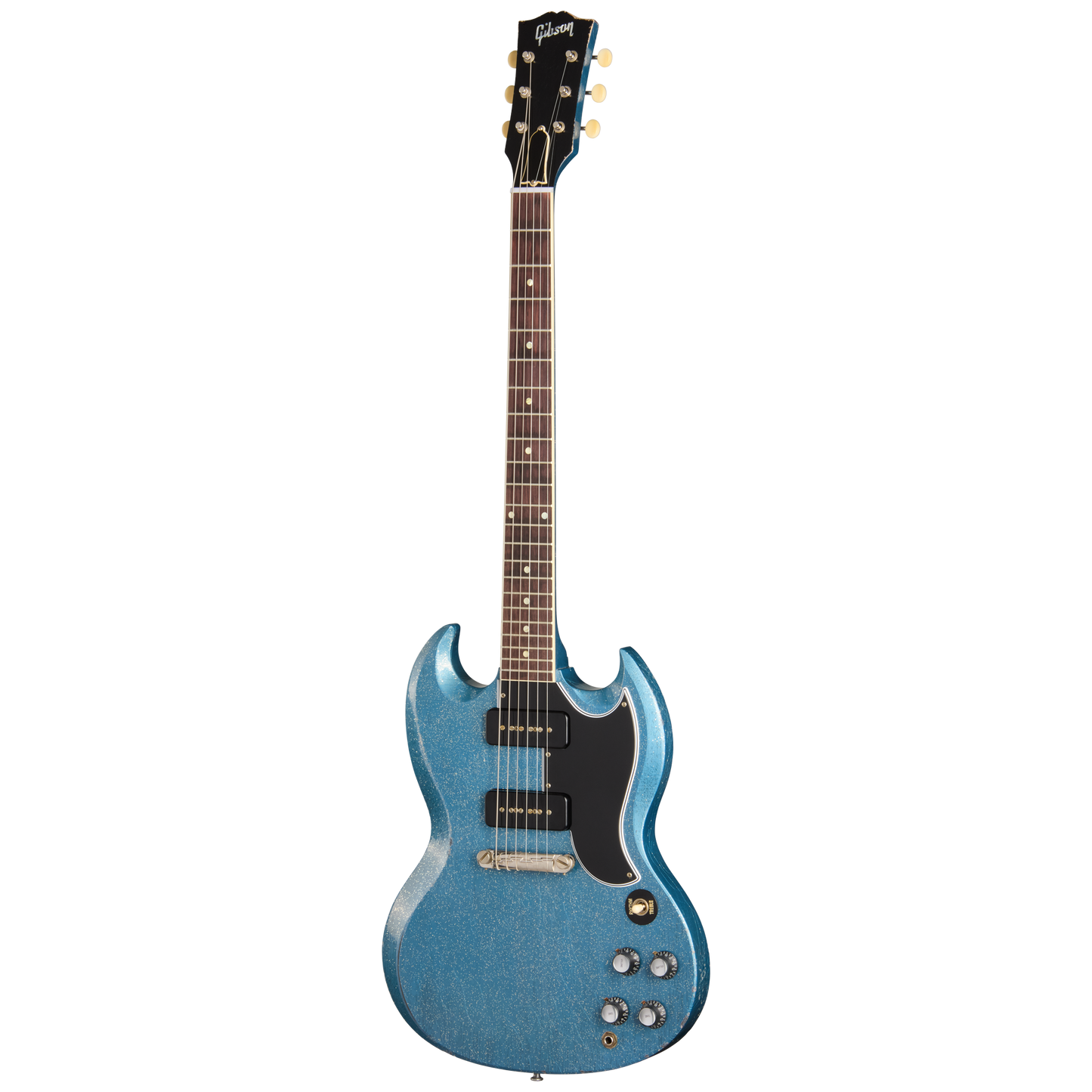 Gibson Custom 1963 SG Special Reissue, Light Aged, TV Pelham Blue Sparkle