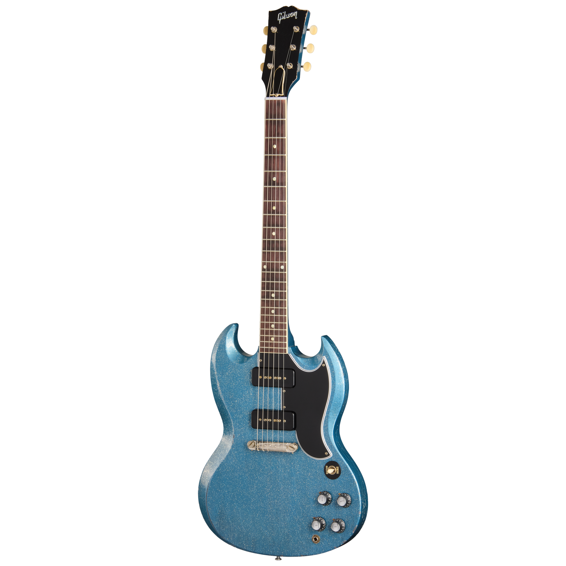 Gibson Custom 1963 SG Special Reissue, Light Aged, TV Pelham Blue Sparkle
