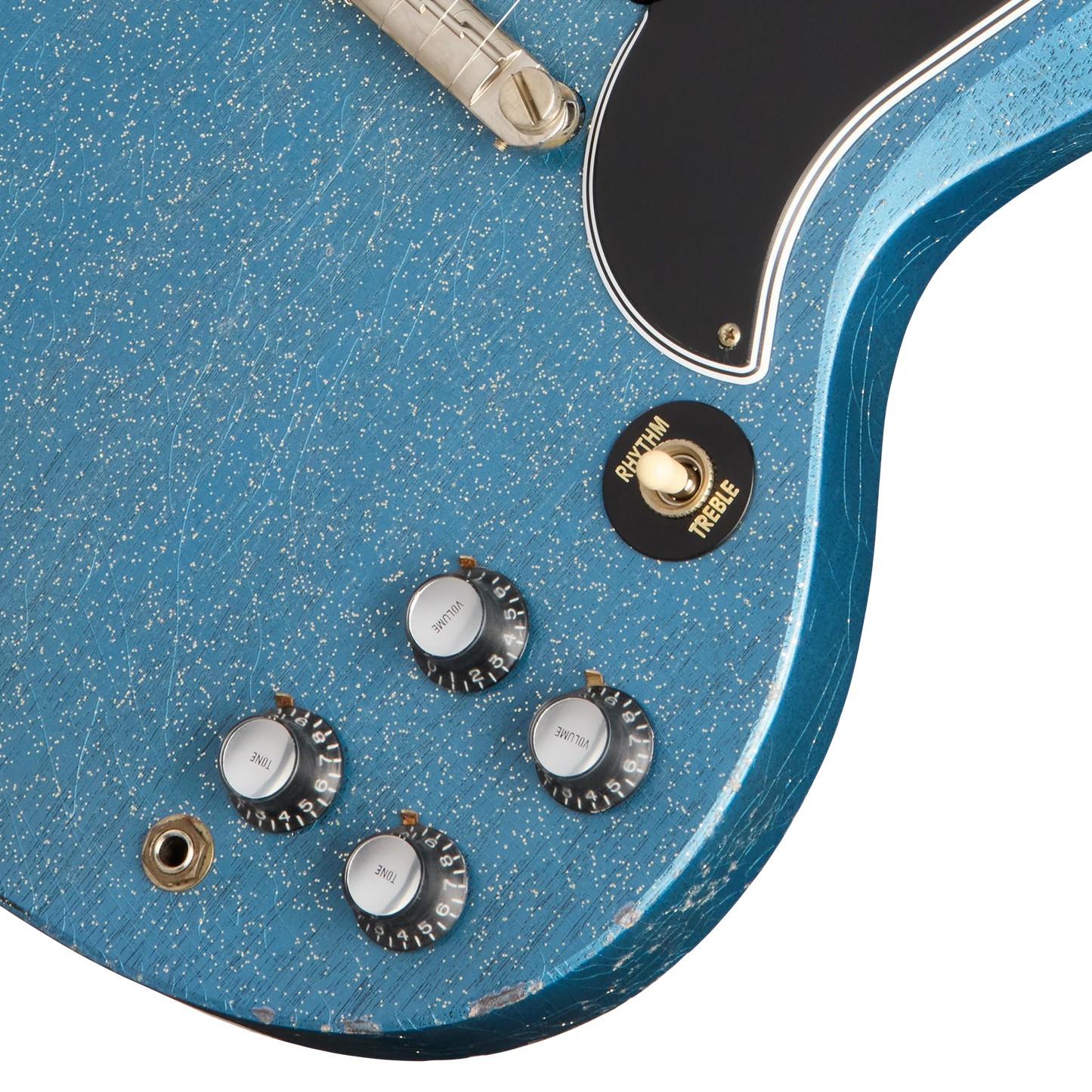 Gibson Custom 1963 SG Special Reissue, Light Aged, TV Pelham Blue Sparkle