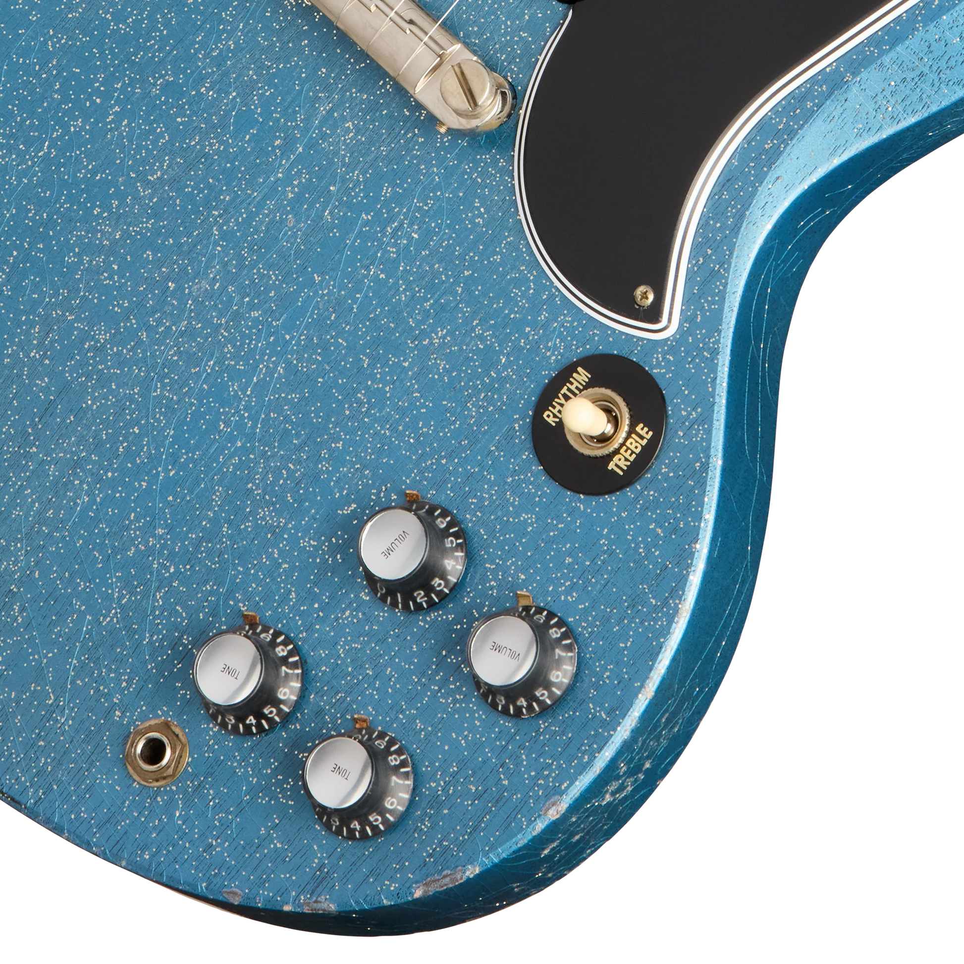 Gibson Custom 1963 SG Special Reissue, Light Aged, TV Pelham Blue Sparkle