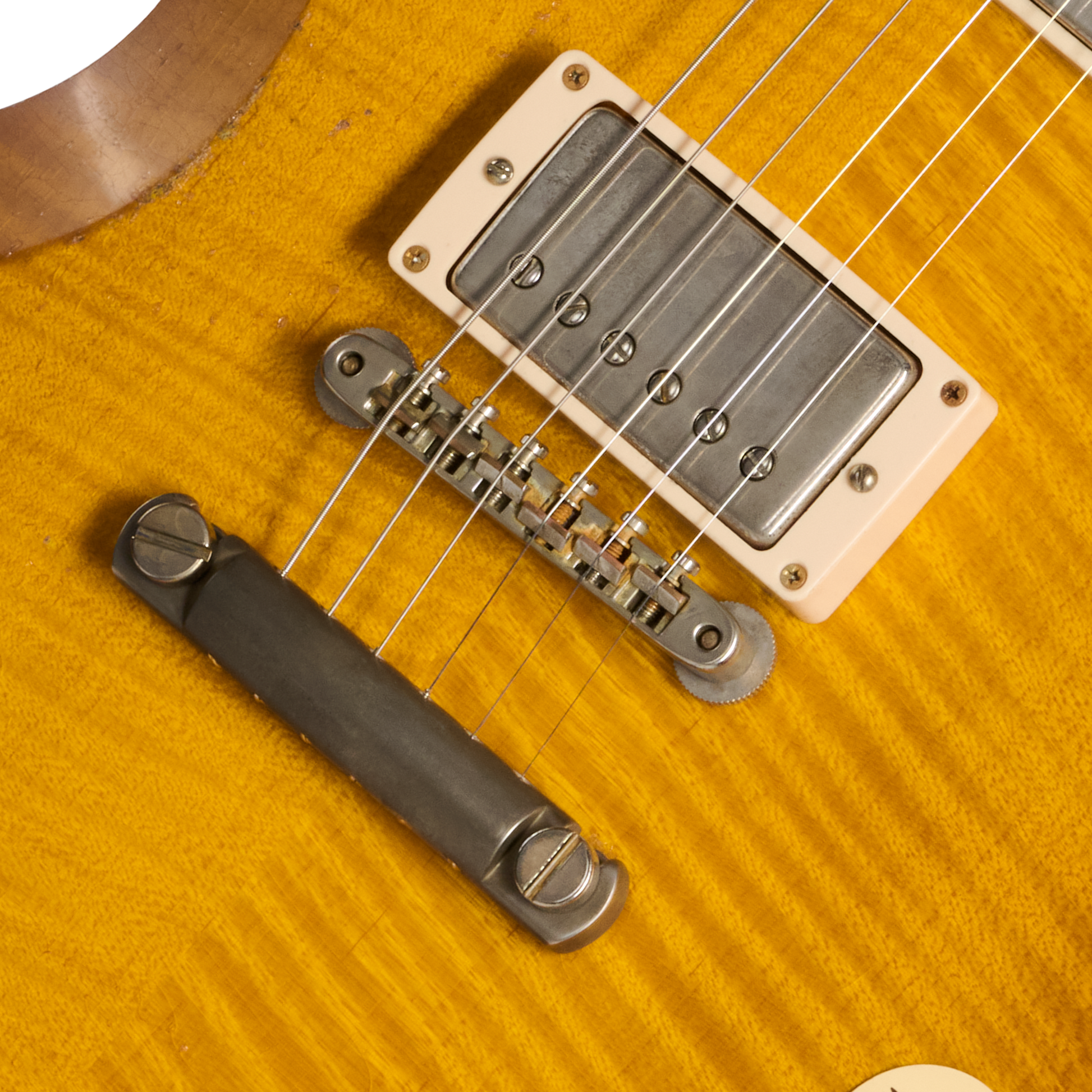 Gibson Custom 1961 Les Paul SG Standard Reissue with Figured Top, Light Aged, Lemon Burst