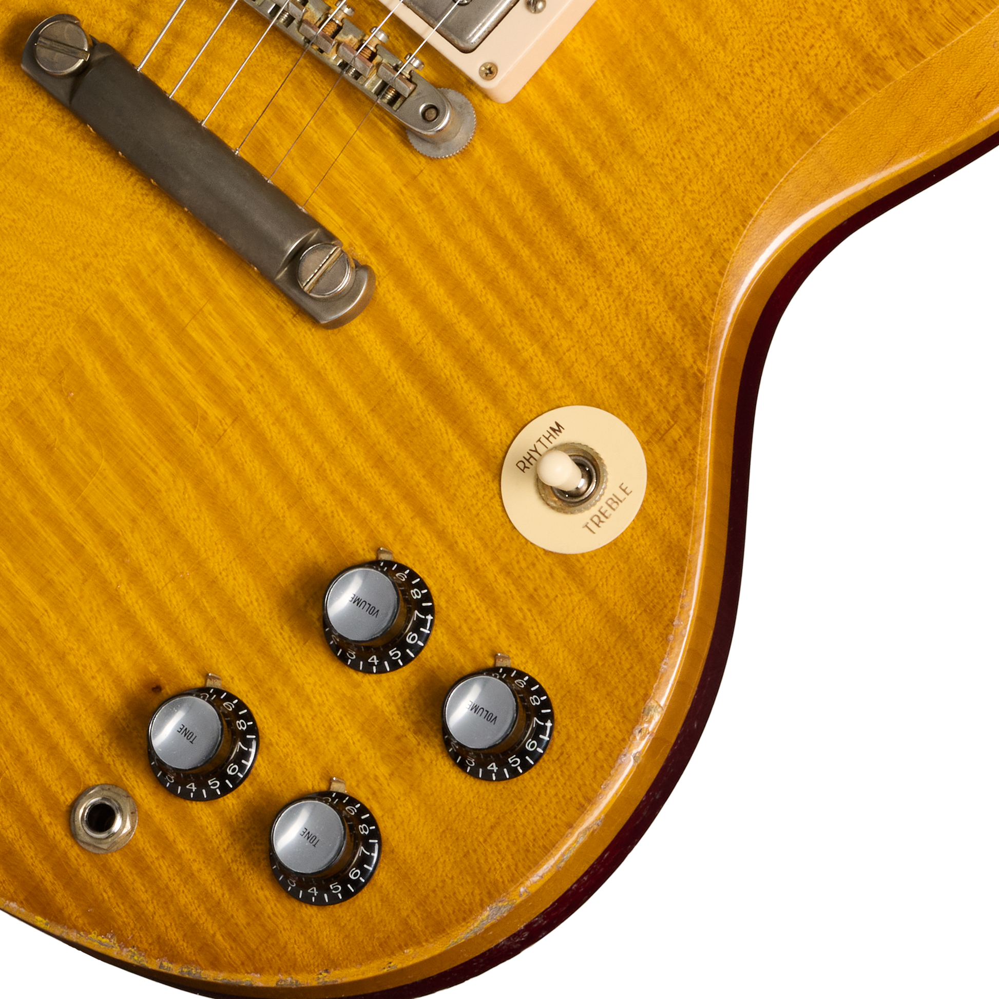 Gibson Custom 1961 Les Paul SG Standard Reissue with Figured Top, Light Aged, Lemon Burst