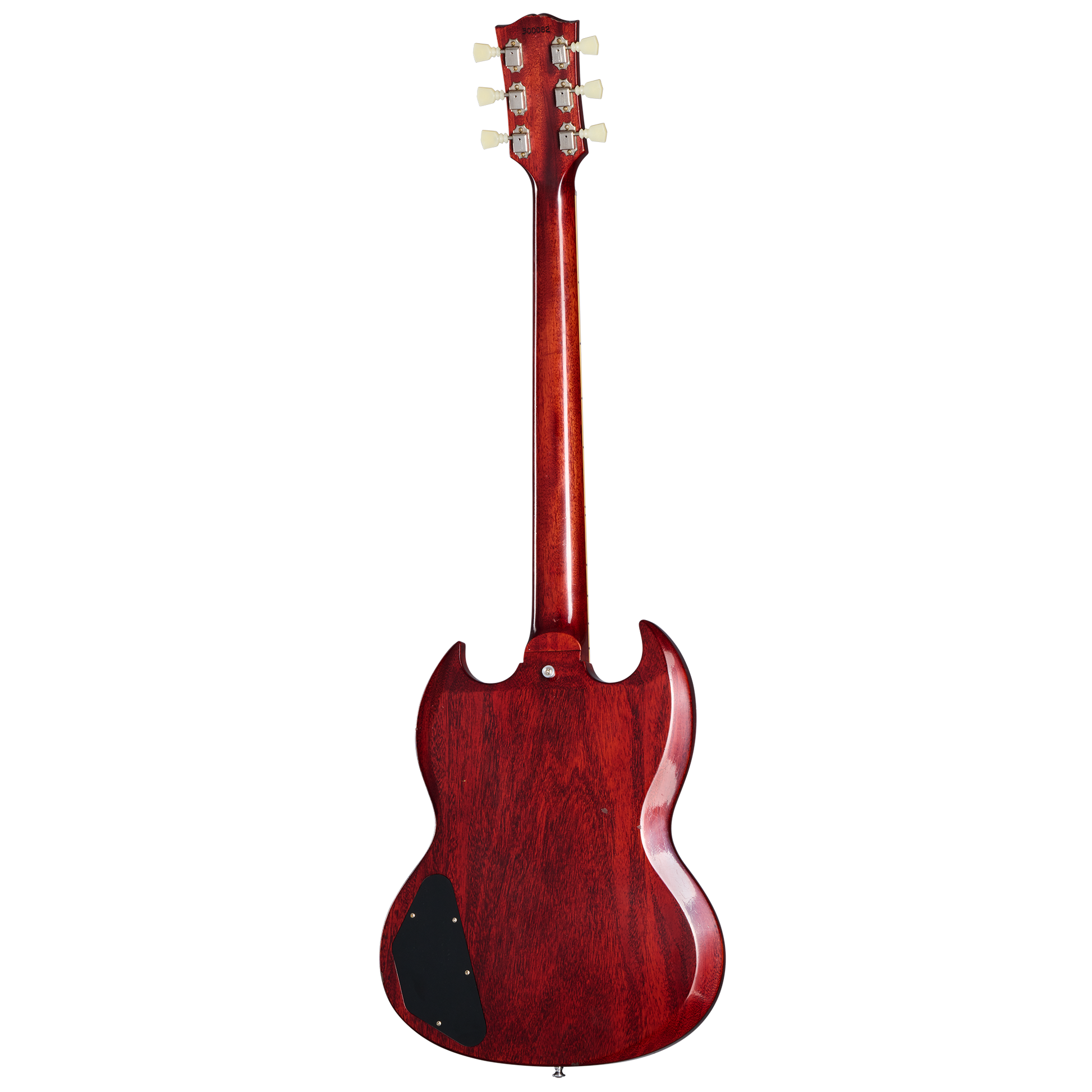 Gibson Custom 1962 Les Paul SG Standard with Ebony Block, Light Aged, Cherry, Exclusive