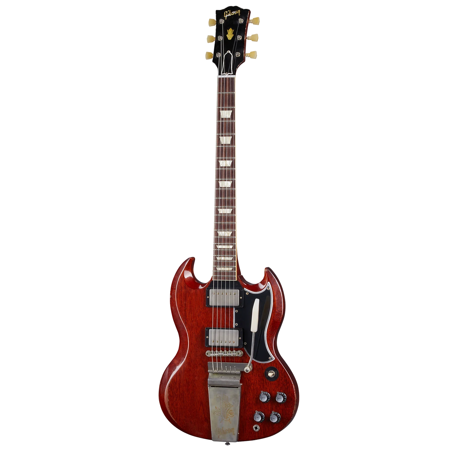 Gibson Custom 1964 SG Standard Reissue with Maestro, Heavy Aged, Faded Cherry