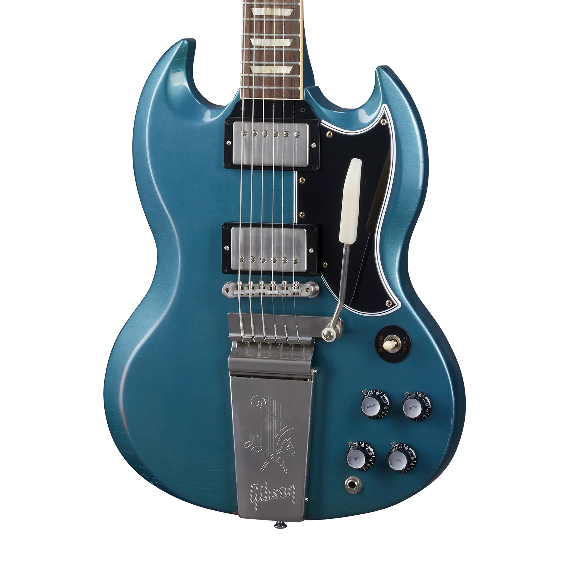 Gibson Custom 1964 SG Standard Reissue with Maestro, Light Aged, Pelham Blue