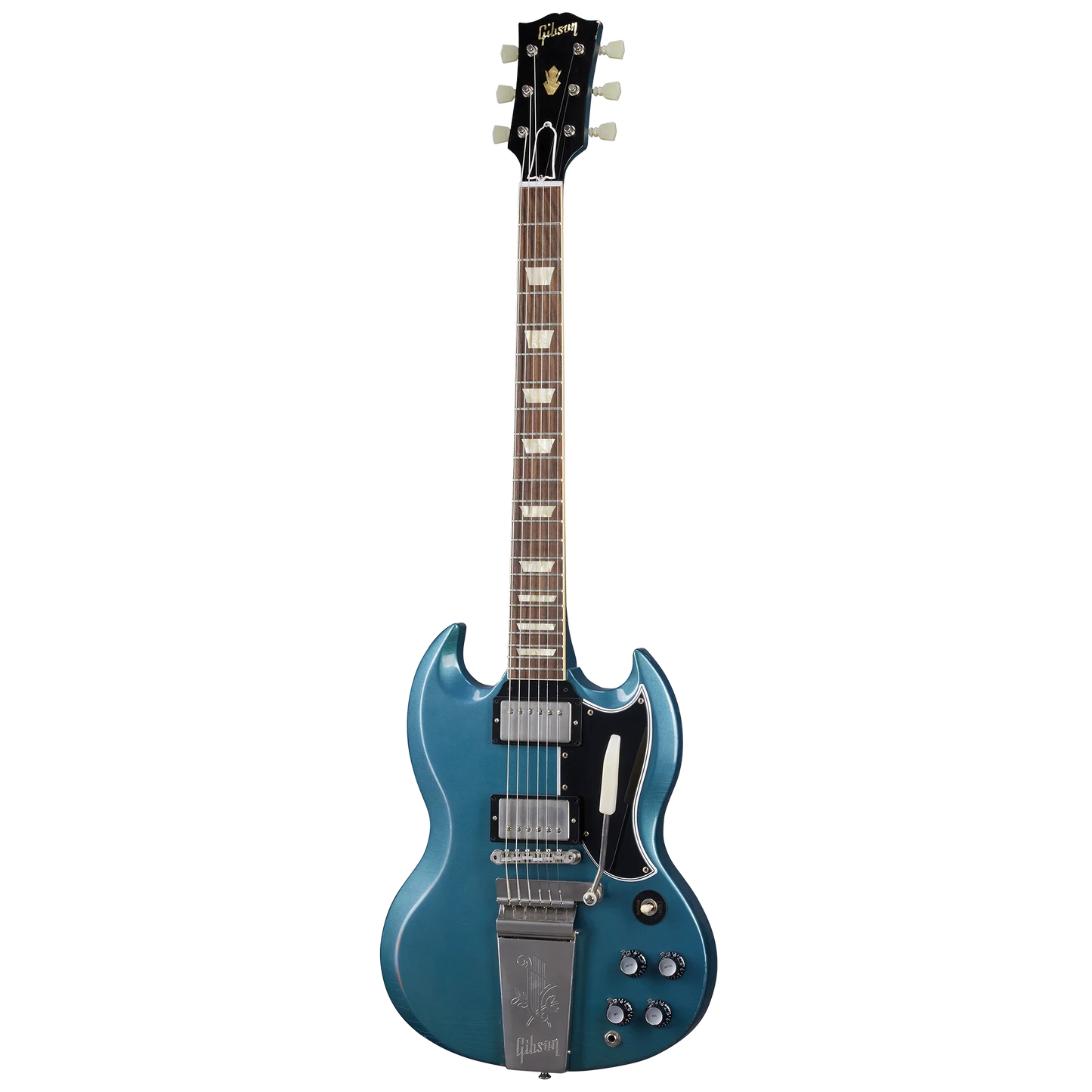 Gibson Custom 1964 SG Standard Reissue with Maestro, Light Aged, Pelham Blue