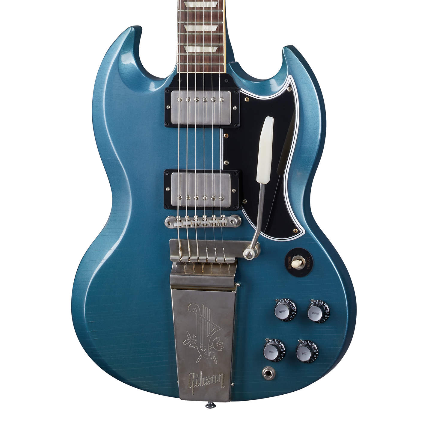 Gibson Custom 1964 SG Standard Reissue with Maestro, Ultra Light Aged, Pelham Blue