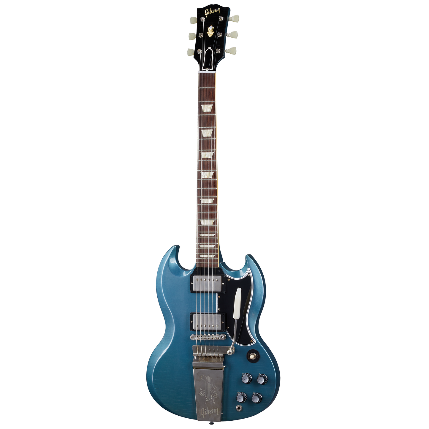 Gibson Custom 1964 SG Standard Reissue with Maestro, Ultra Light Aged, Pelham Blue
