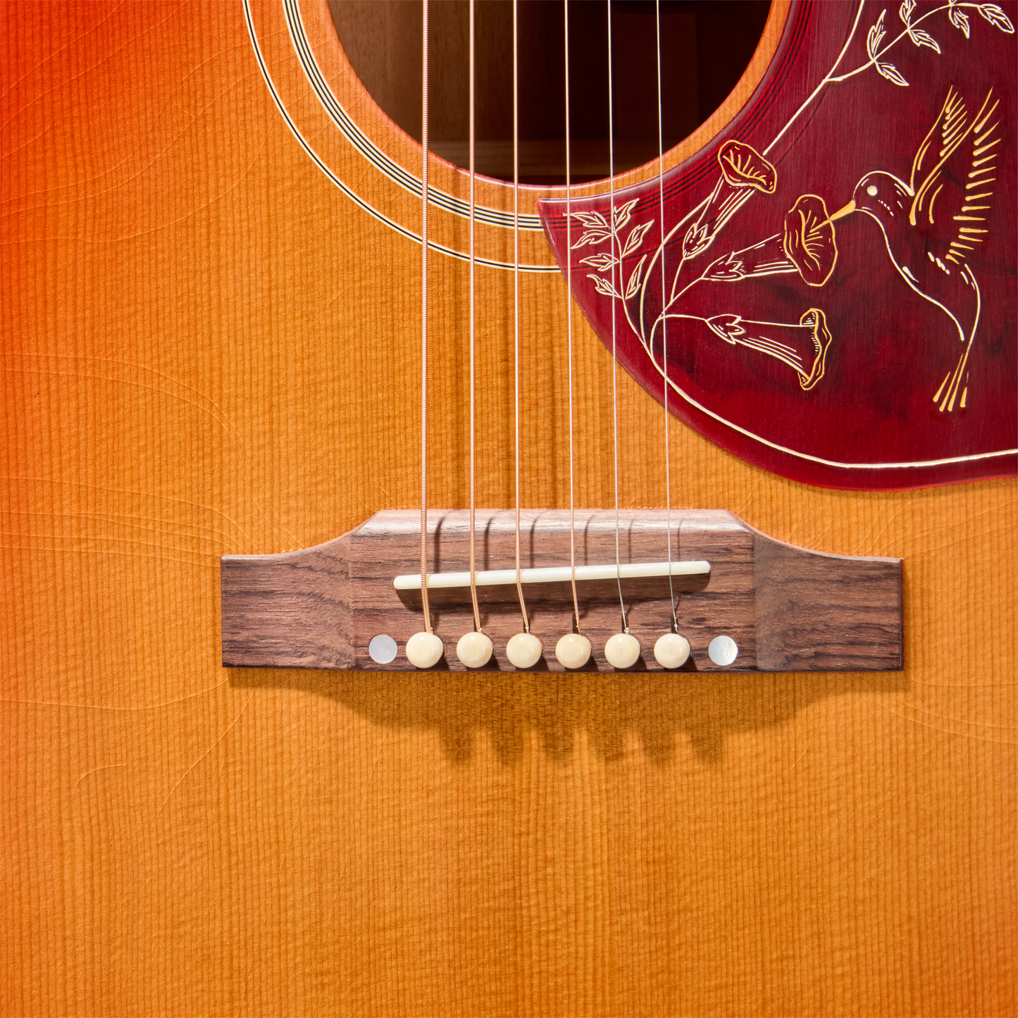 Gibson Custom 1960 Hummingbird Reissue, Ultra Light Aged, Washed Cherry Sunburst