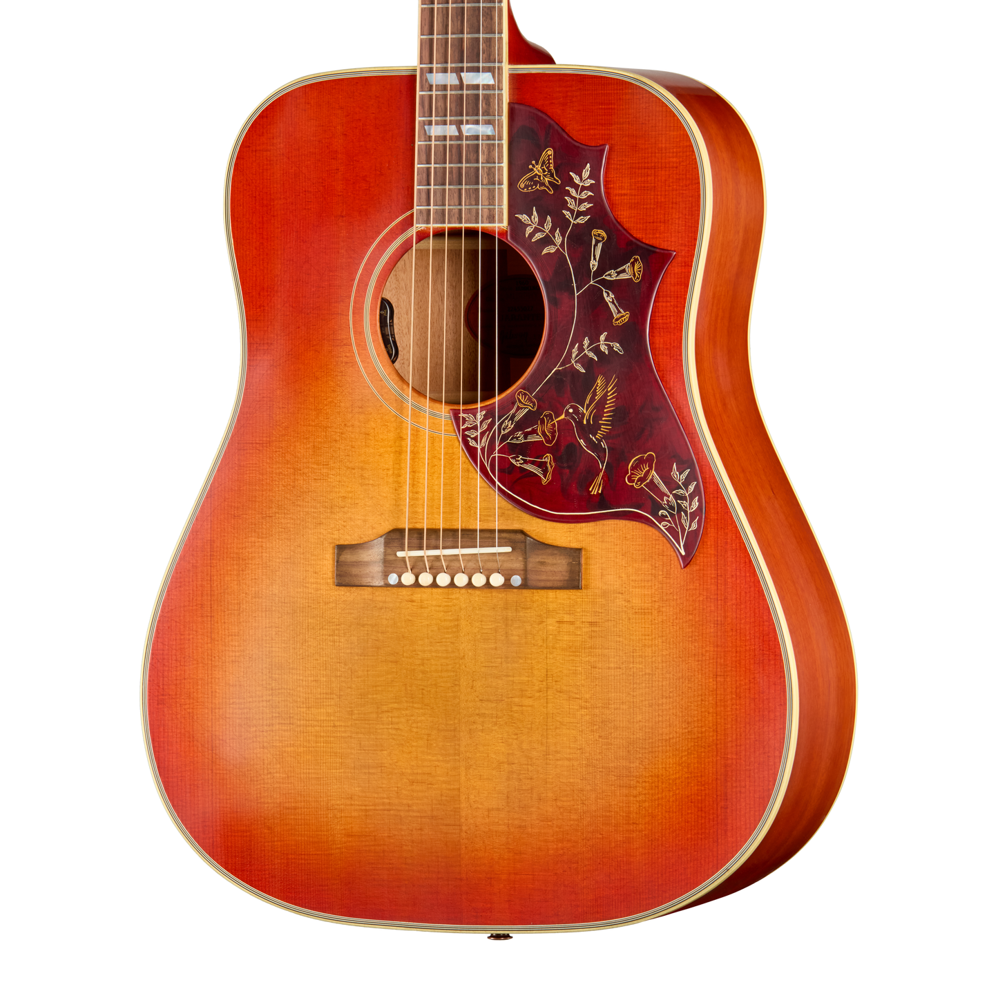 Gibson Custom 1960 Hummingbird Reissue with HiFi, Ultra Light Aged, Washed Cherry Sunburst