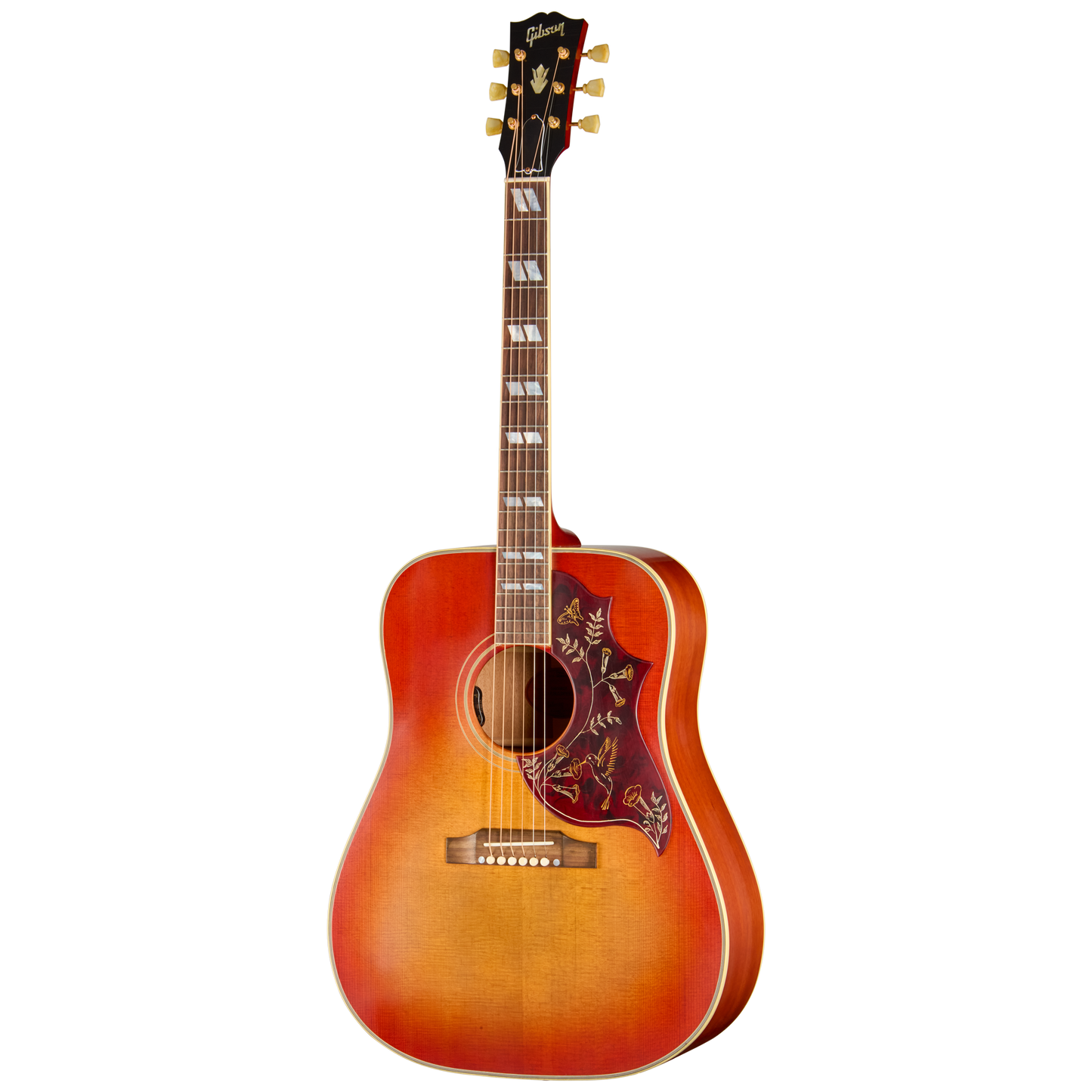 Gibson Custom 1960 Hummingbird Reissue with HiFi, Ultra Light Aged, Washed Cherry Sunburst