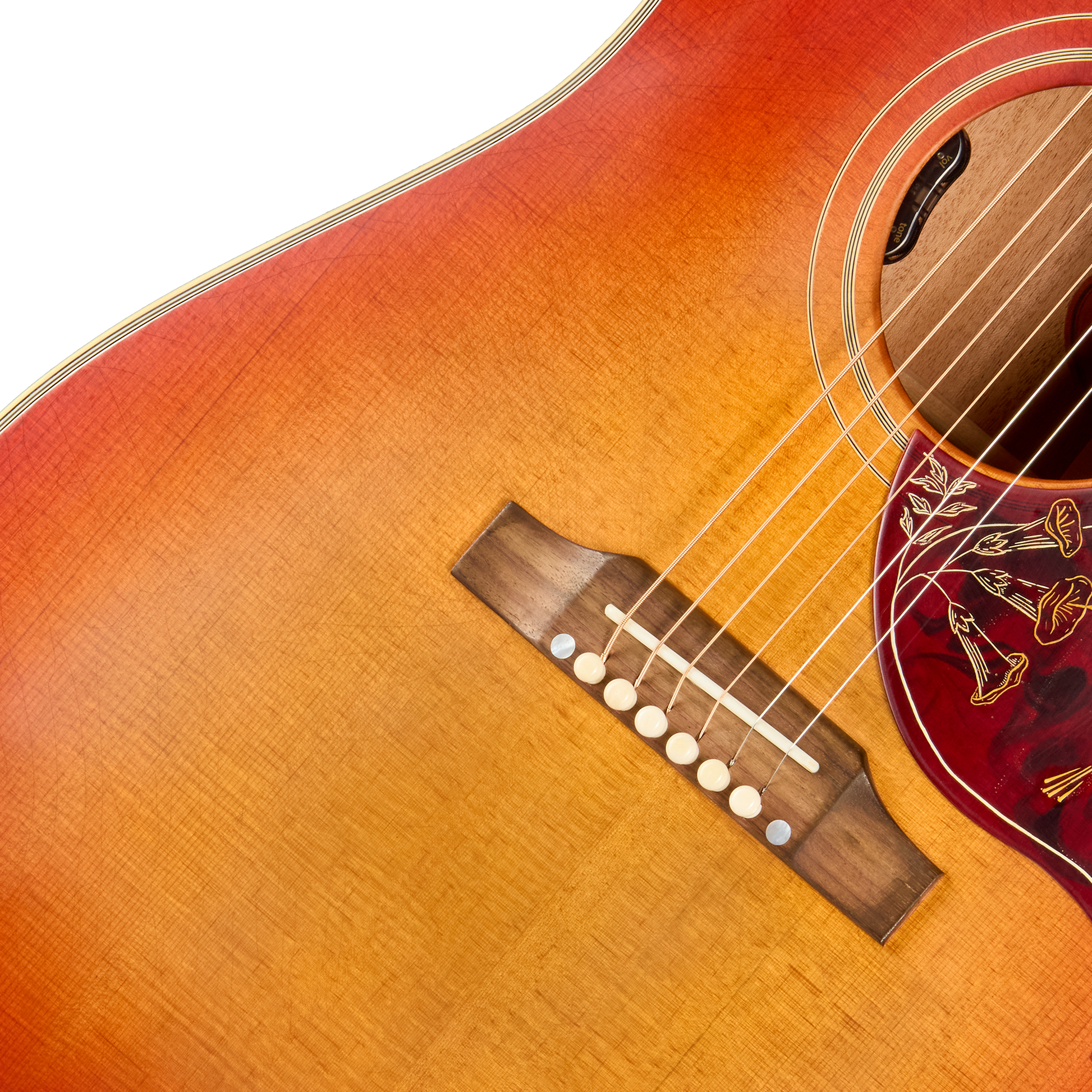 Gibson Custom 1960 Hummingbird Reissue with HiFi, Ultra Light Aged, Washed Cherry Sunburst