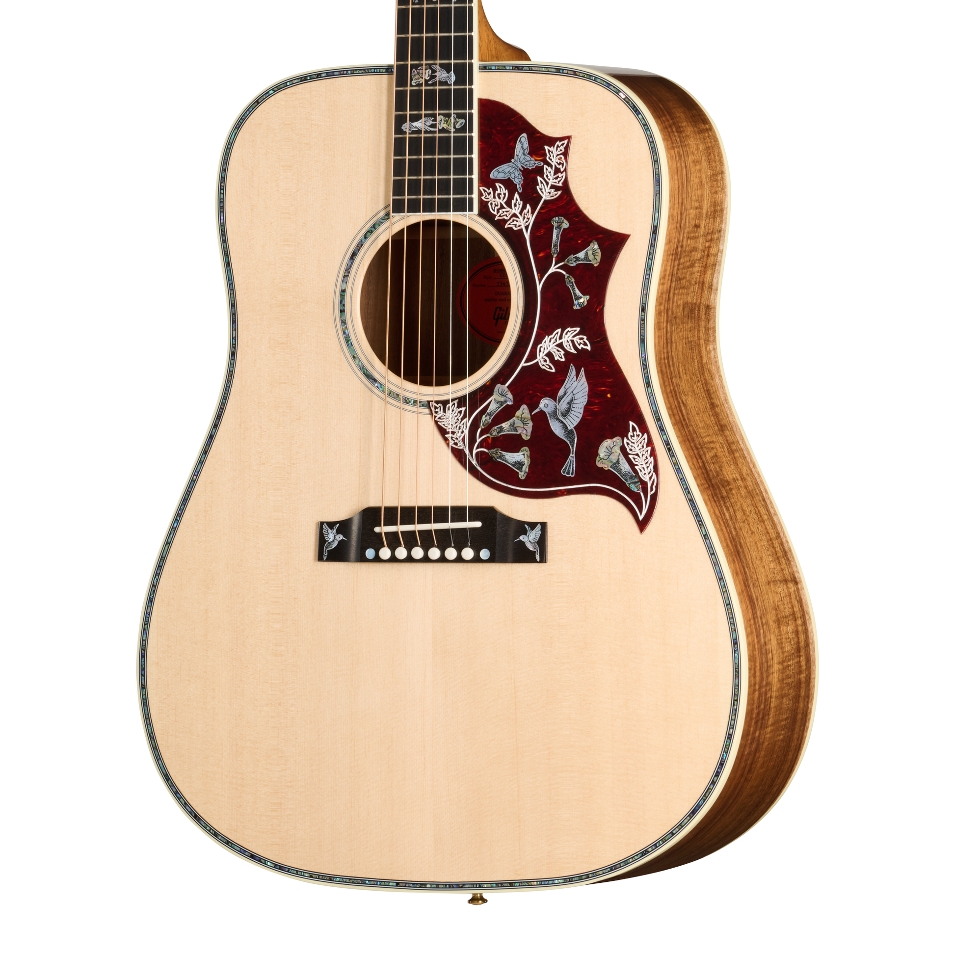 Gibson Custom Hummingbird Custom Koa, Antique Natural