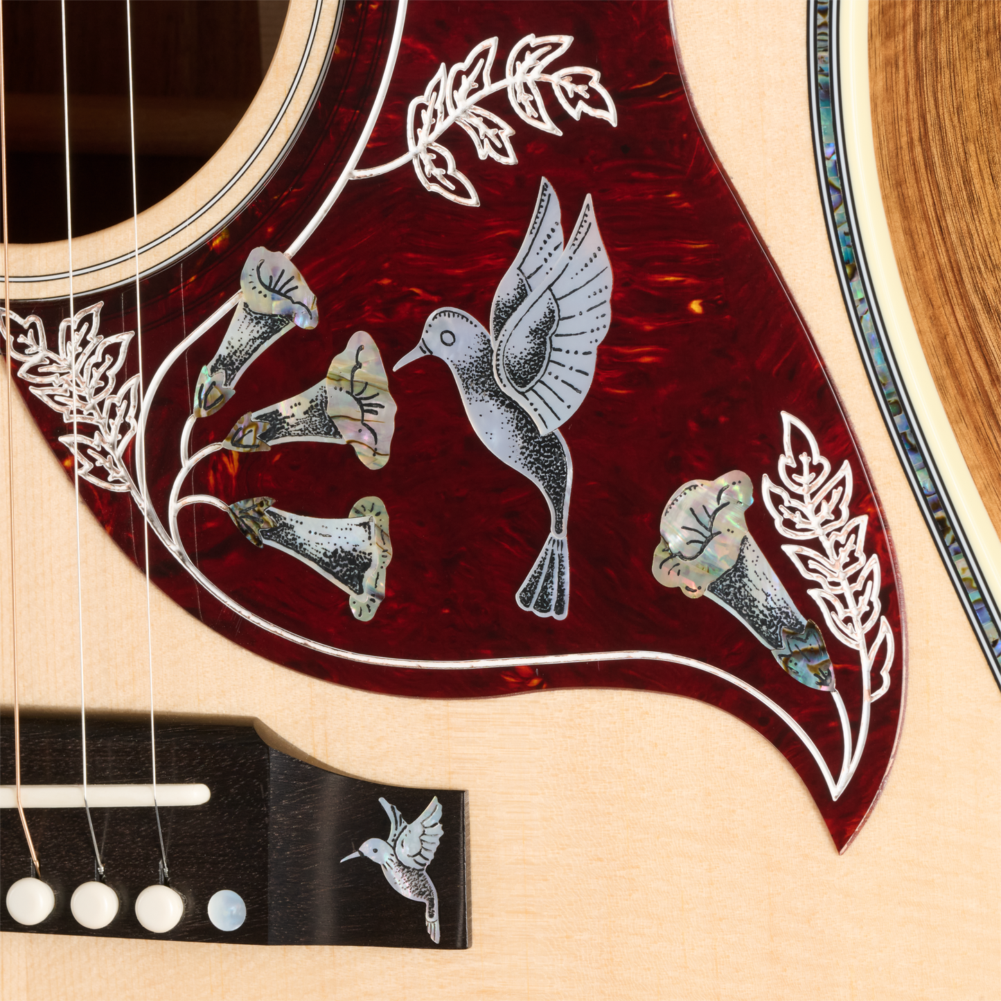 Gibson Custom Hummingbird Custom Koa, Antique Natural