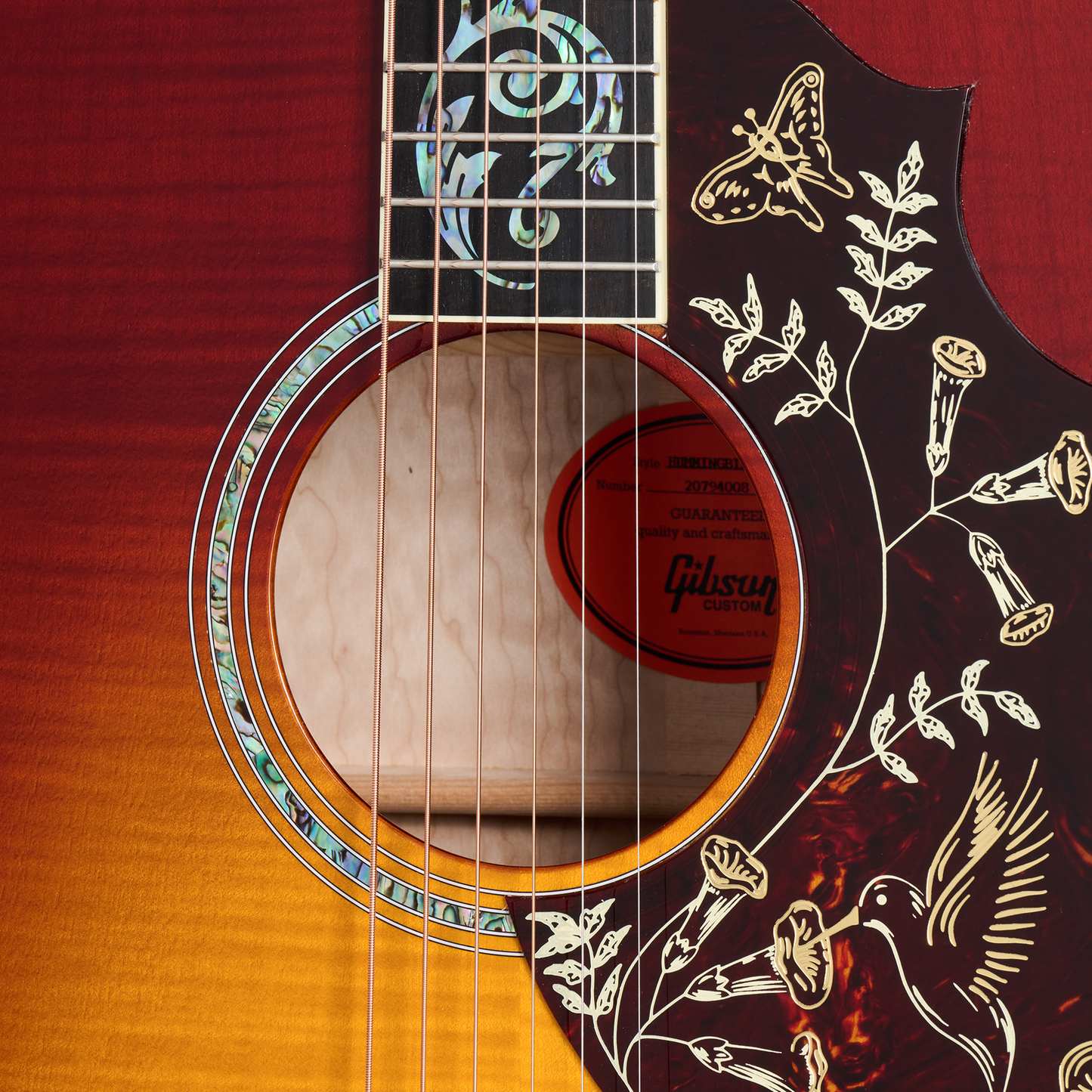 Gibson Custom Hummingbird Ultima, Autumnburst