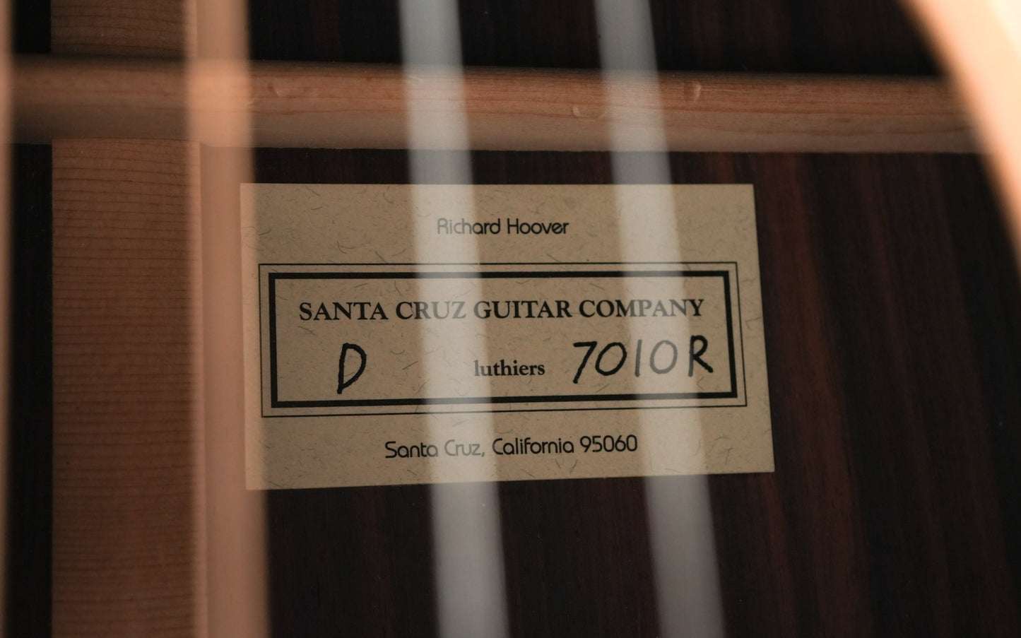 Santa Cruz Tony Rice Sitka Indian Rosewood 2015