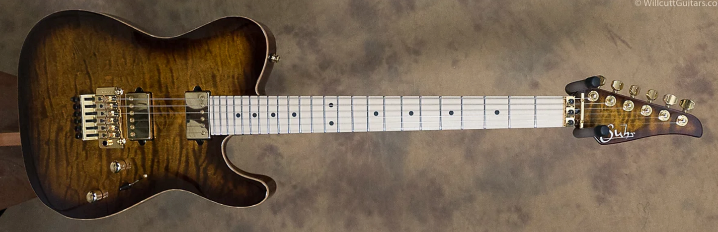 Suhr® Modern T Quilted Maple Top Bengal Burst USED (61)