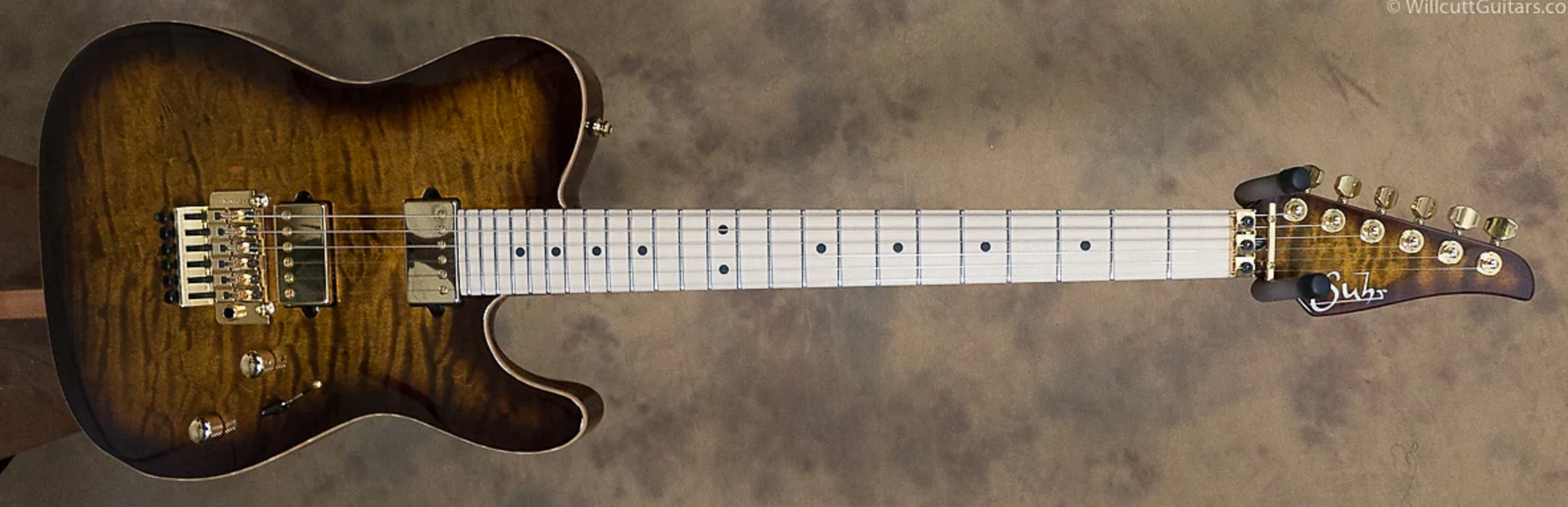 Suhr® Modern T Quilted Maple Top Bengal Burst USED (61)