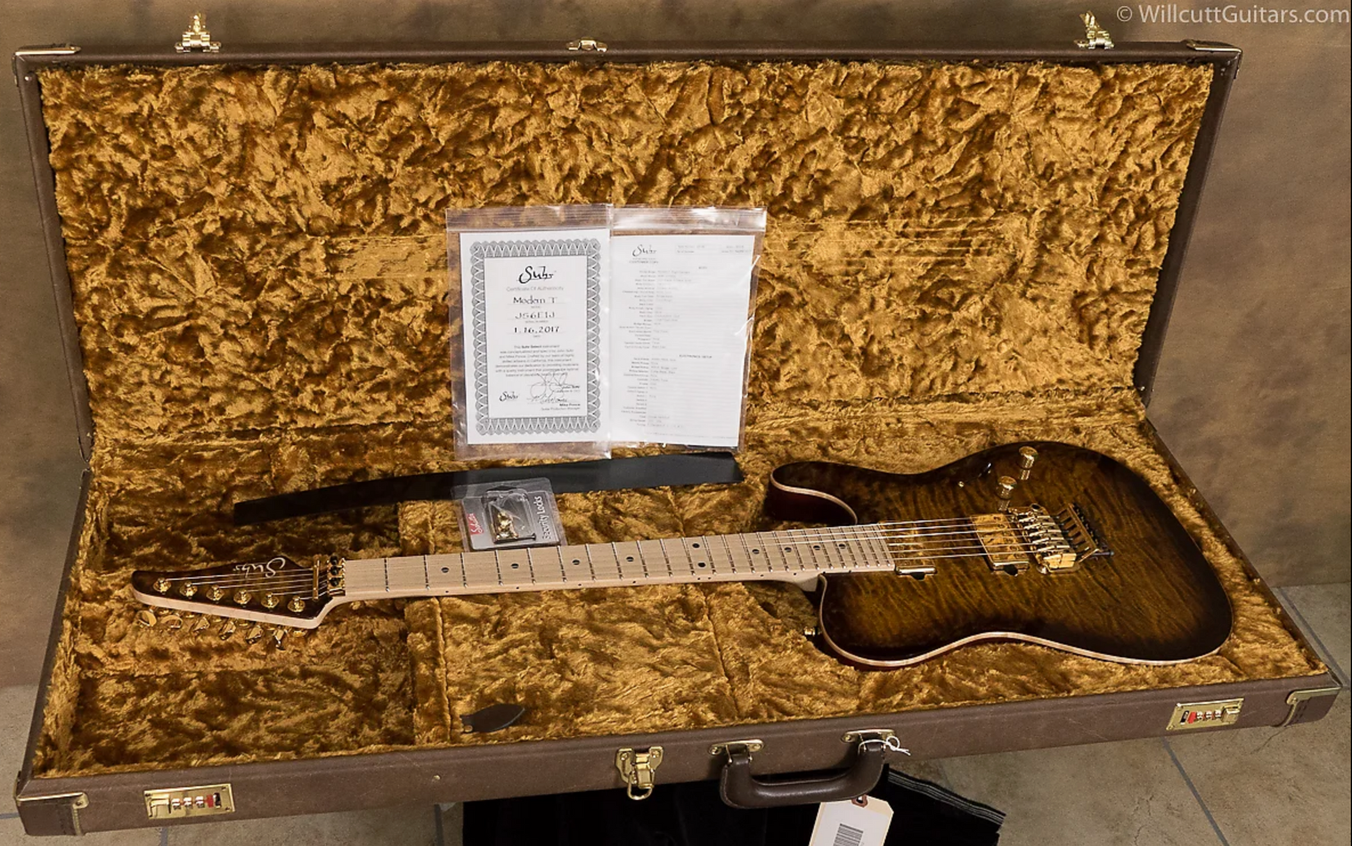 Suhr® Modern T Quilted Maple Top Bengal Burst USED (61)