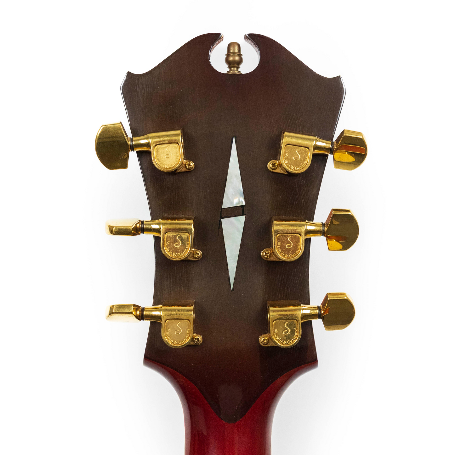 D'Aquisto MERLOT Pair: 1979 Flat Top Delux 16" Merlot #109 & 1977 New Yorker Merlot #1114