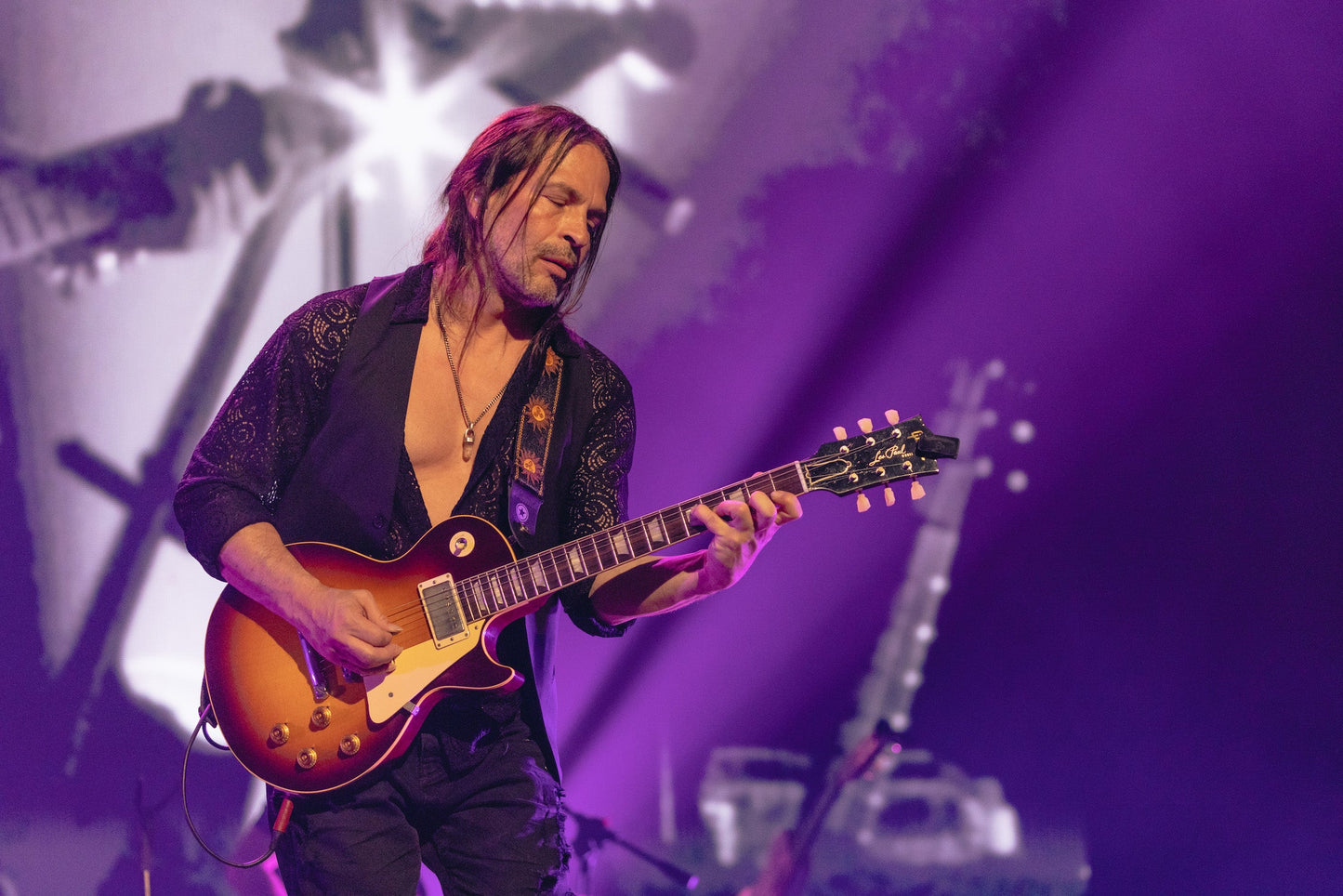 2022 Gibson Custom Shop Sergio Vallín Owned Stage Used Les Paul Standard Reissue 1958 Murphy Lab Ultra Light Aged Electric Guitar- Bourbon Burst