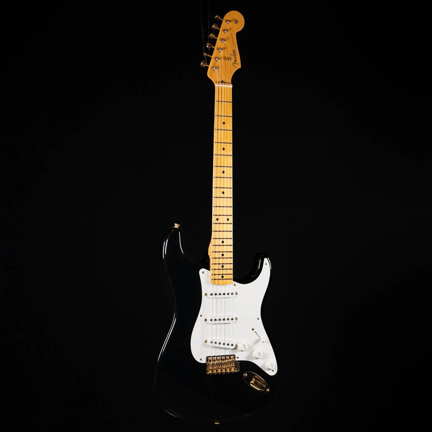 Fender Custom Shop 1955 Stratocaster - Lush Closet Classic - Black w/ Gold Hardware