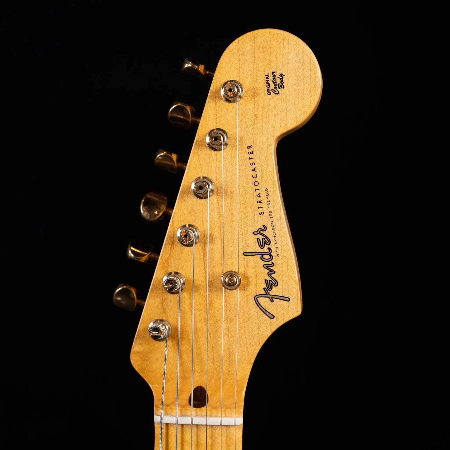 Fender Custom Shop 1955 Stratocaster - Lush Closet Classic - Black w/ Gold Hardware