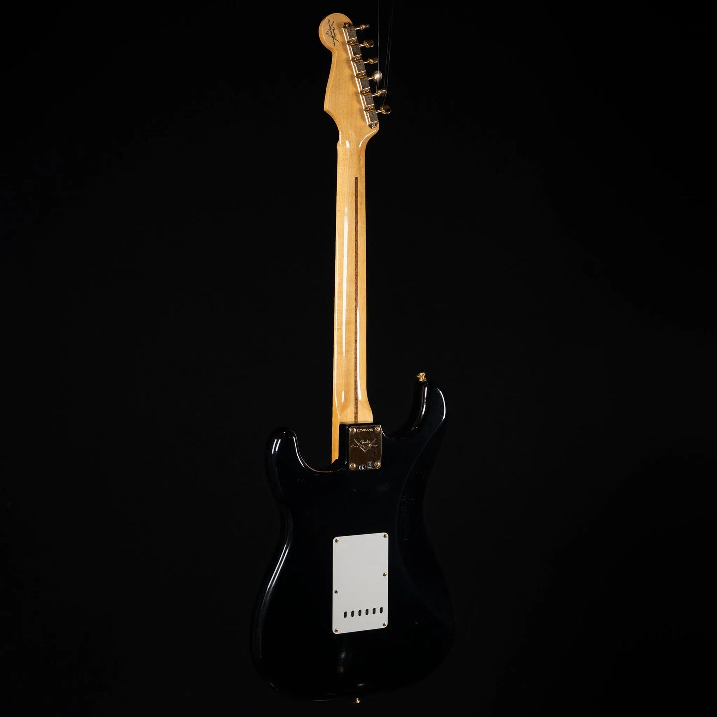 Fender Custom Shop 1955 Stratocaster - Lush Closet Classic - Black w/ Gold Hardware