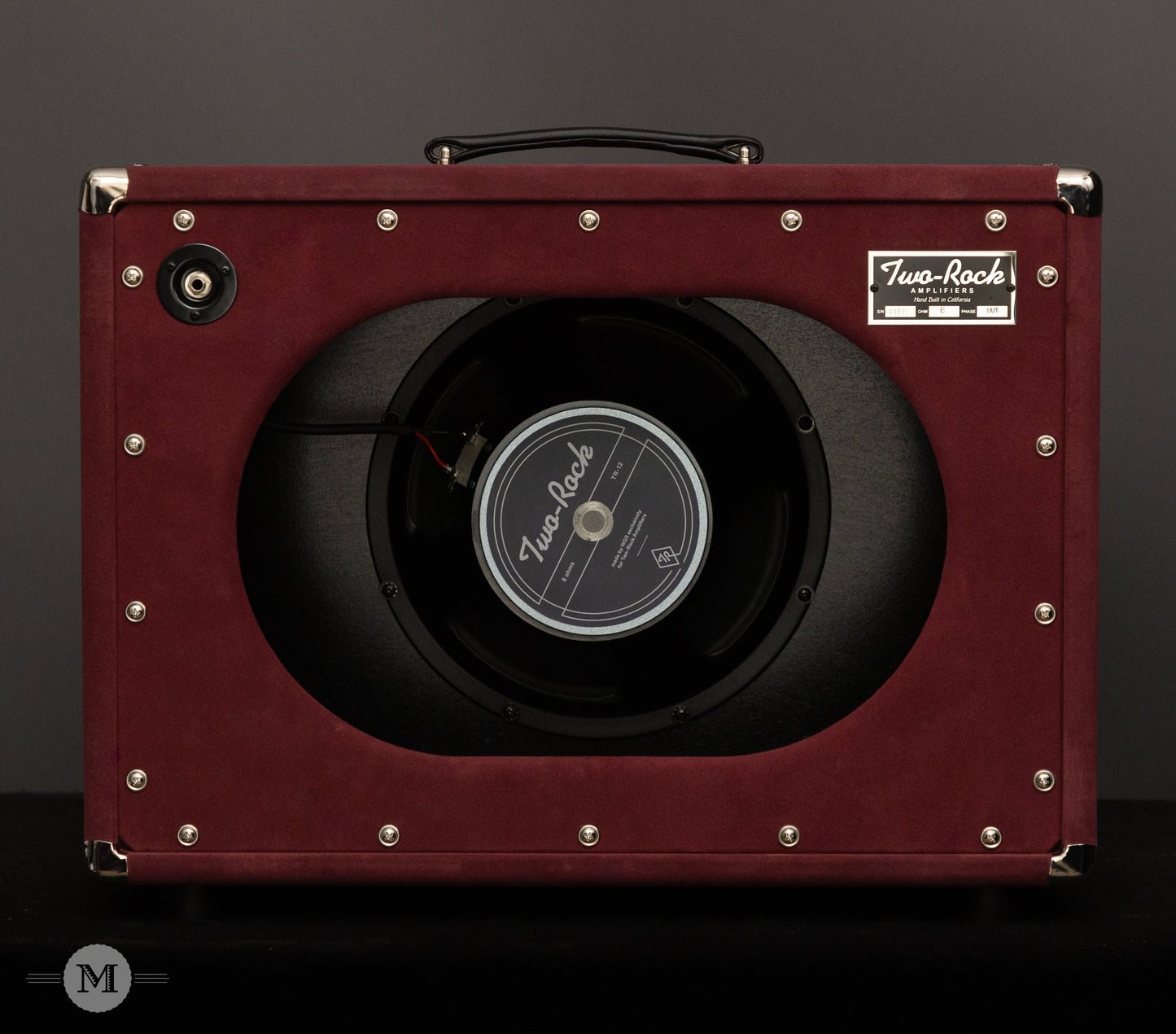 Two-Rock Amplifiers - Studio Signature Head (Silver Chassis) and Matching 1x12" Open-Back Cabinet - Burgundy Suede w/Sparkle Matrix Cloth Cloth