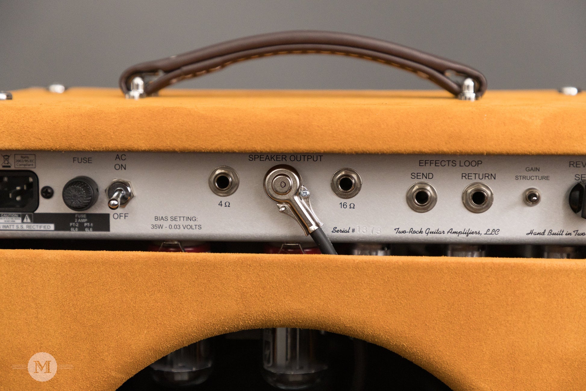 Two-Rock Amplifiers - Studio Signature Combo - Golden Brown Suede w/Cane Cloth