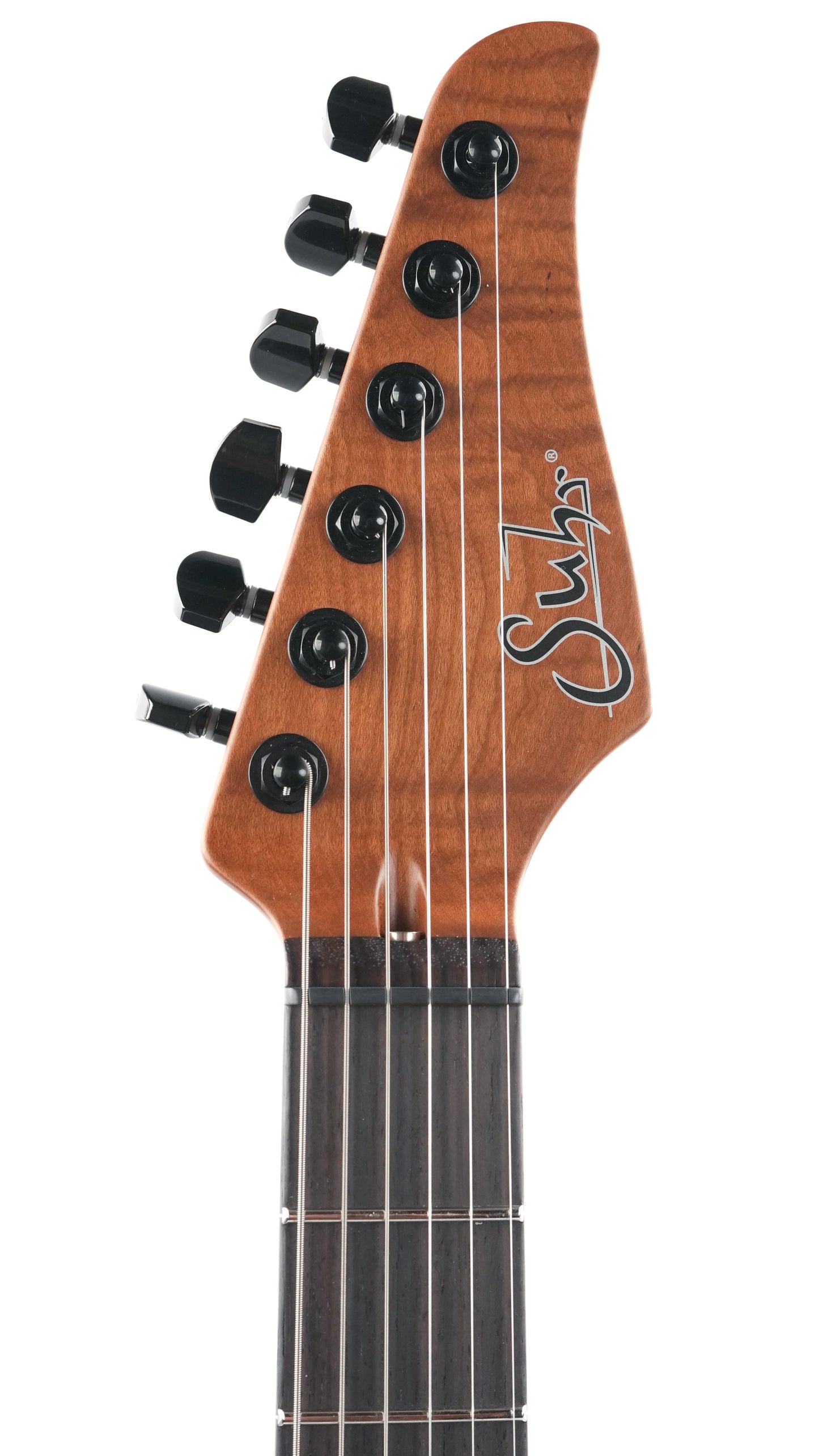 Suhr Modern Custum Waterfall Burl Maple Faded Trans Green Burst