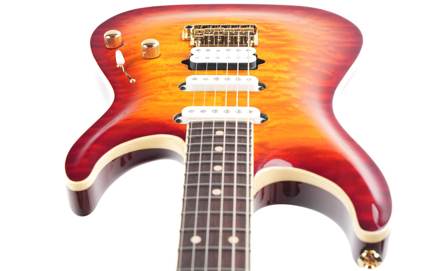 Suhr Standard Custom Carve Top Aged Cherry Burst