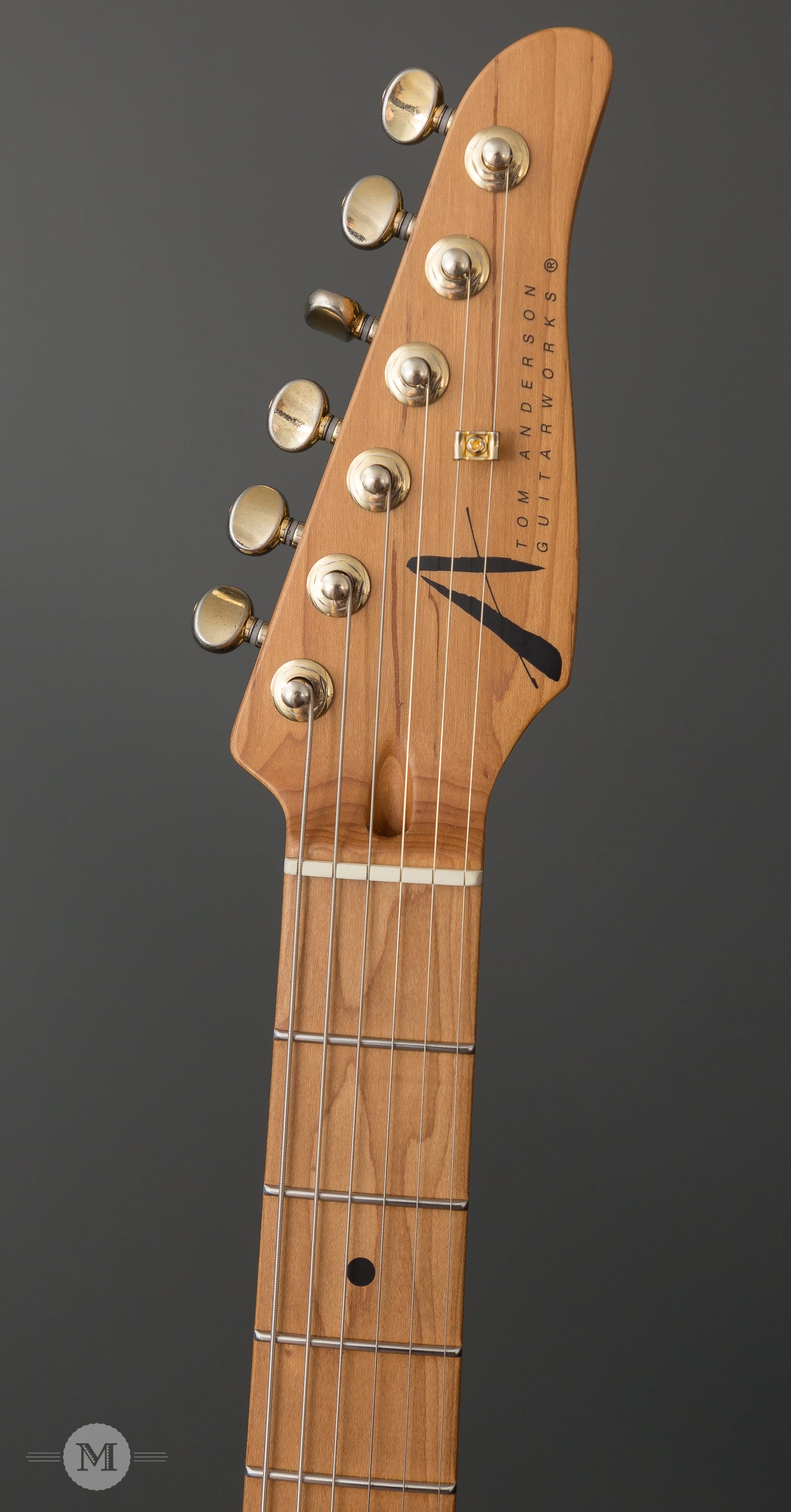 Tom Anderson Guitars - Icon Classic -  Black over Olympic White - In-Distress Lv3